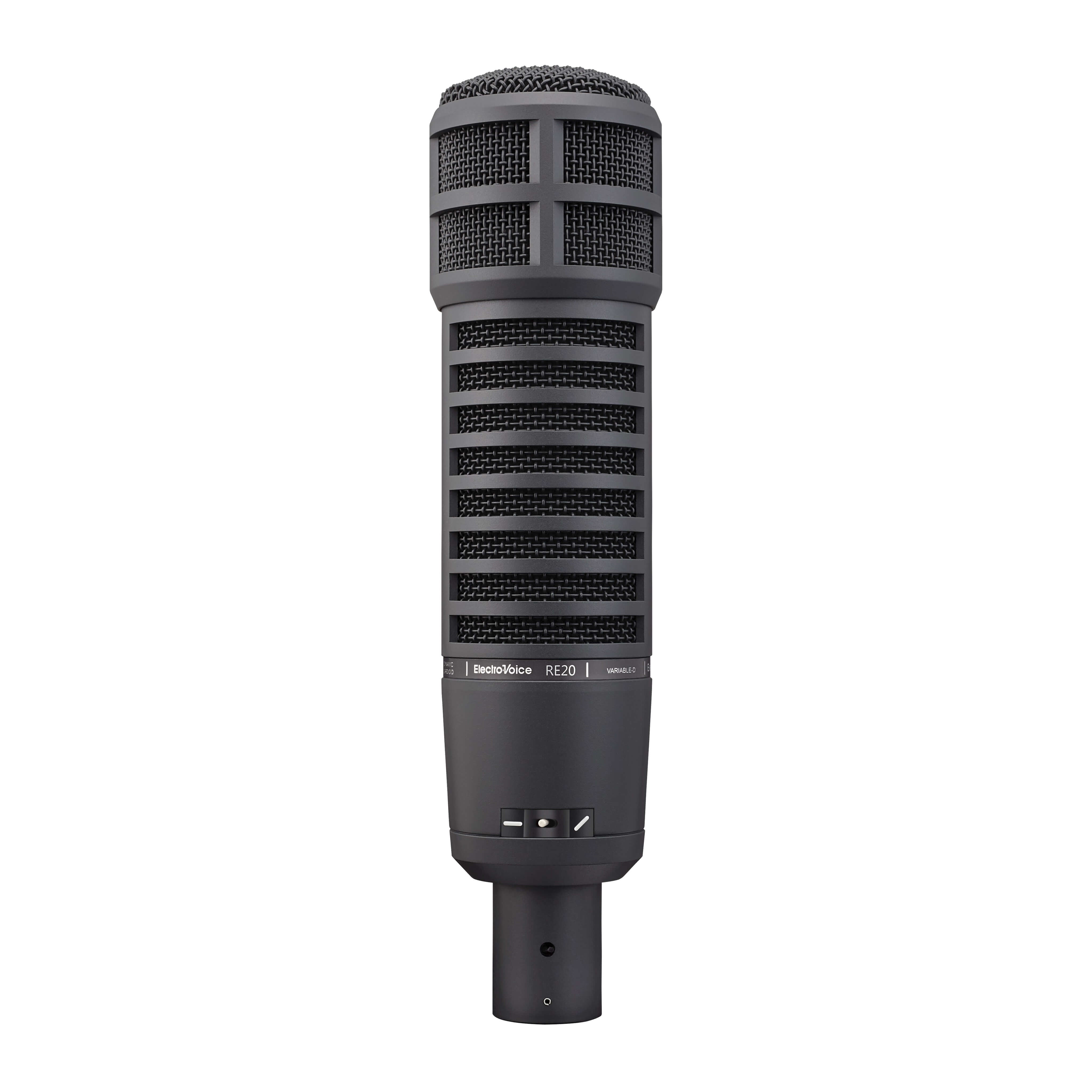Electro-Voice RE20 Black - Variable‑D Dynamic Cardioid Studio Microphone, front
