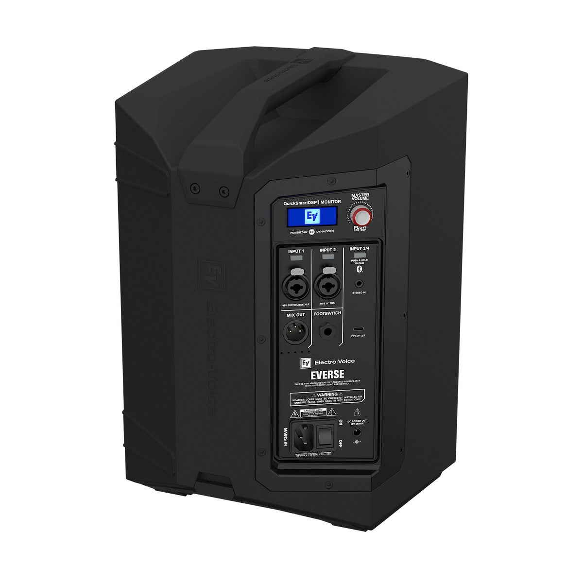 Electro-Voice EVERSE 8 - Weatherized Battery-Powered Loudspeaker, back right