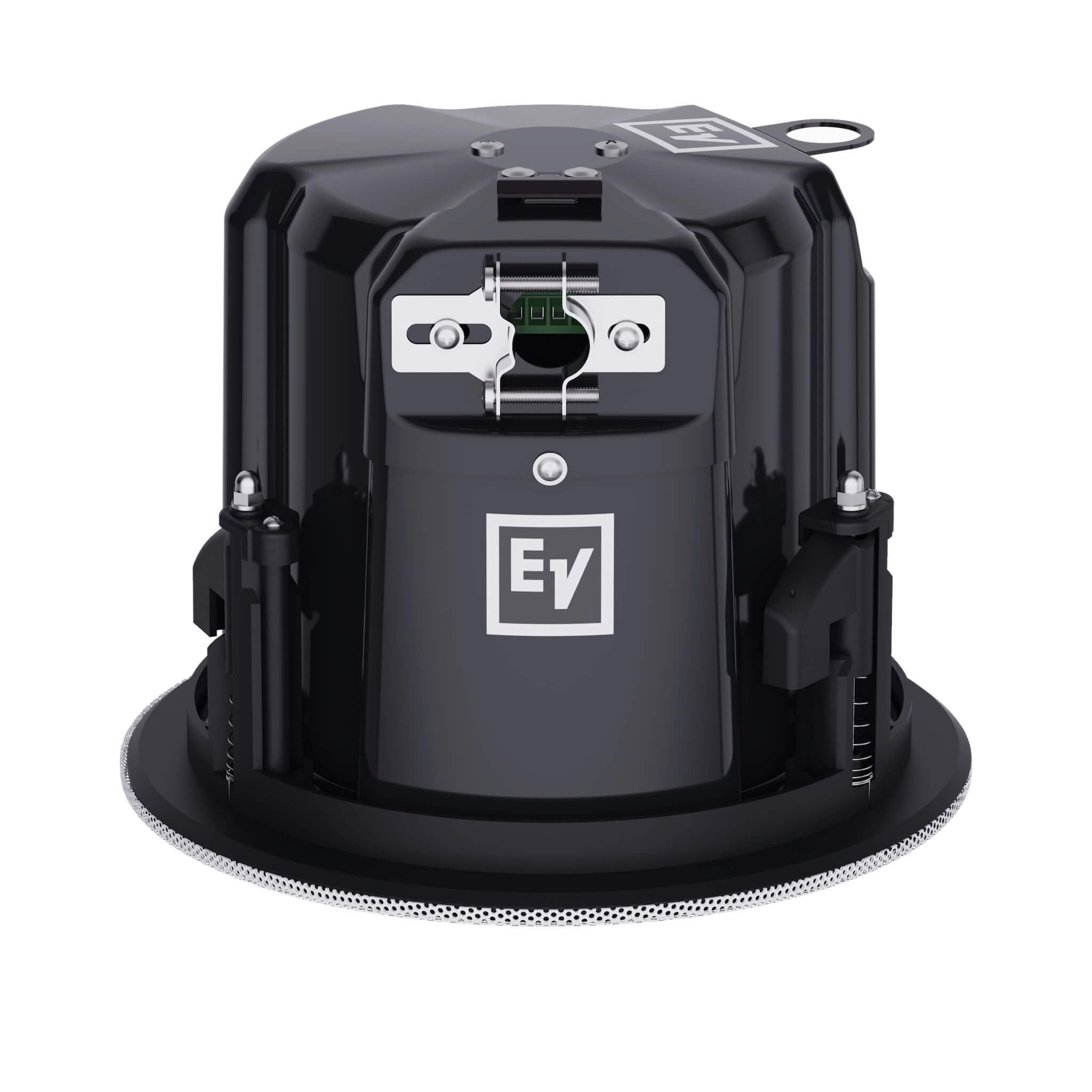 Electro-Voice EVID-C4.2-G2 - 4" Two-Way Ceiling Speaker, angled side cover on