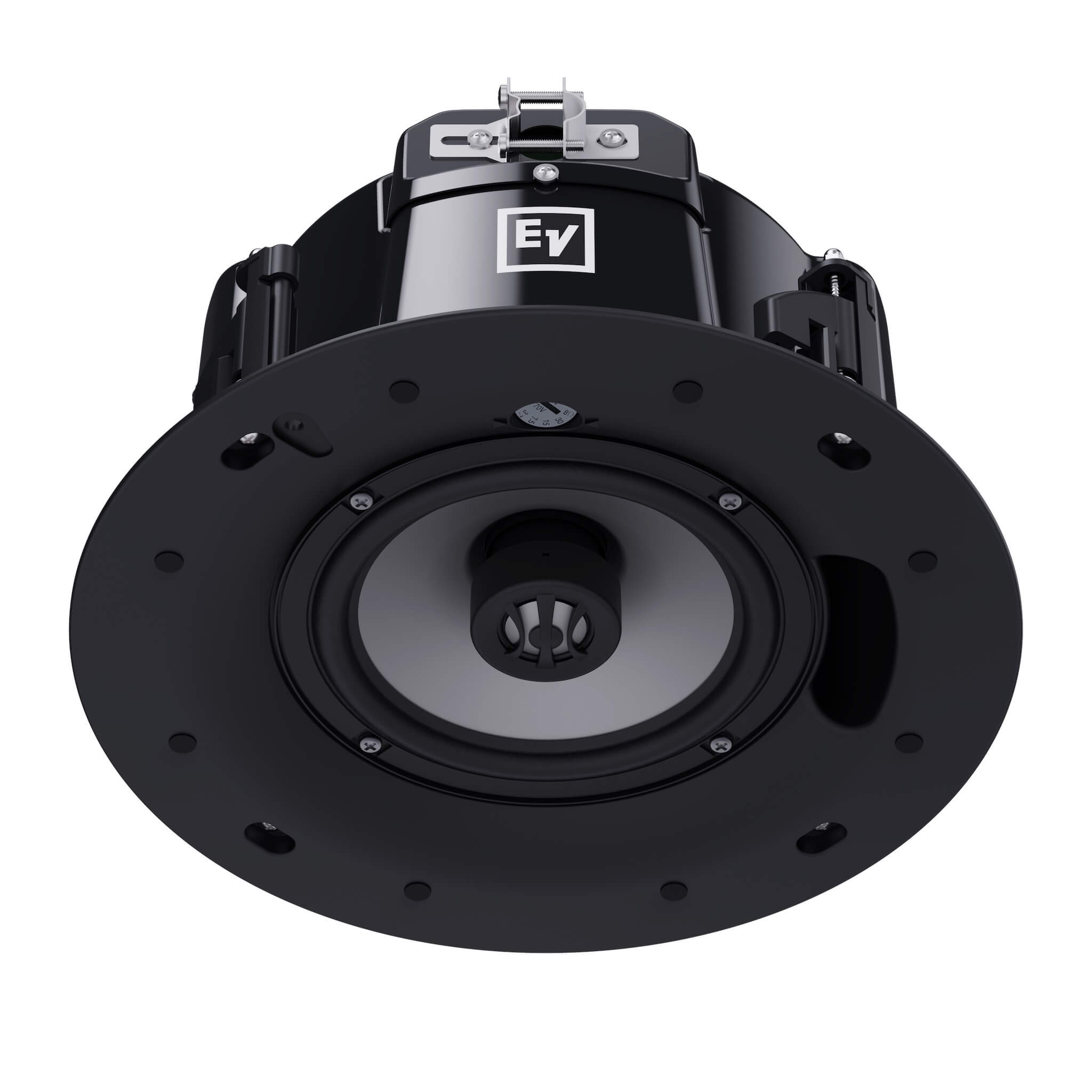 Electro-Voice EVID-C6.2-G2 - 6.5" Two-Way Ceiling Speaker, angled grille off