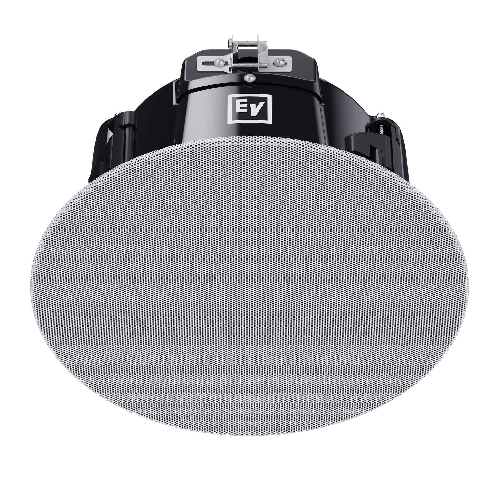 Electro-Voice EVID-C6.2-G2 - 6.5" Two-Way Ceiling Speaker, angled grille on