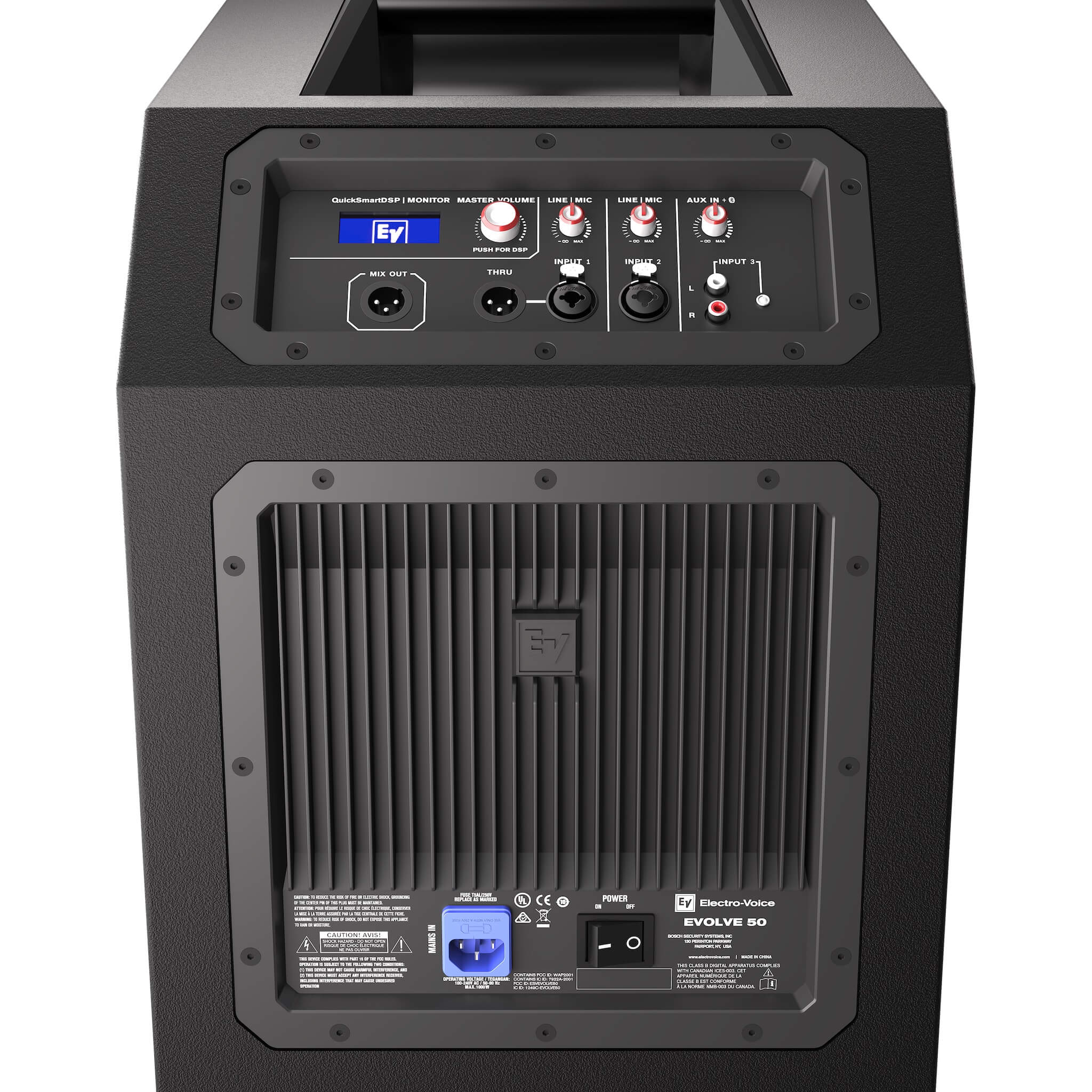 Electro-Voice EVOLVE 50 - Portable Column System, black sub rear