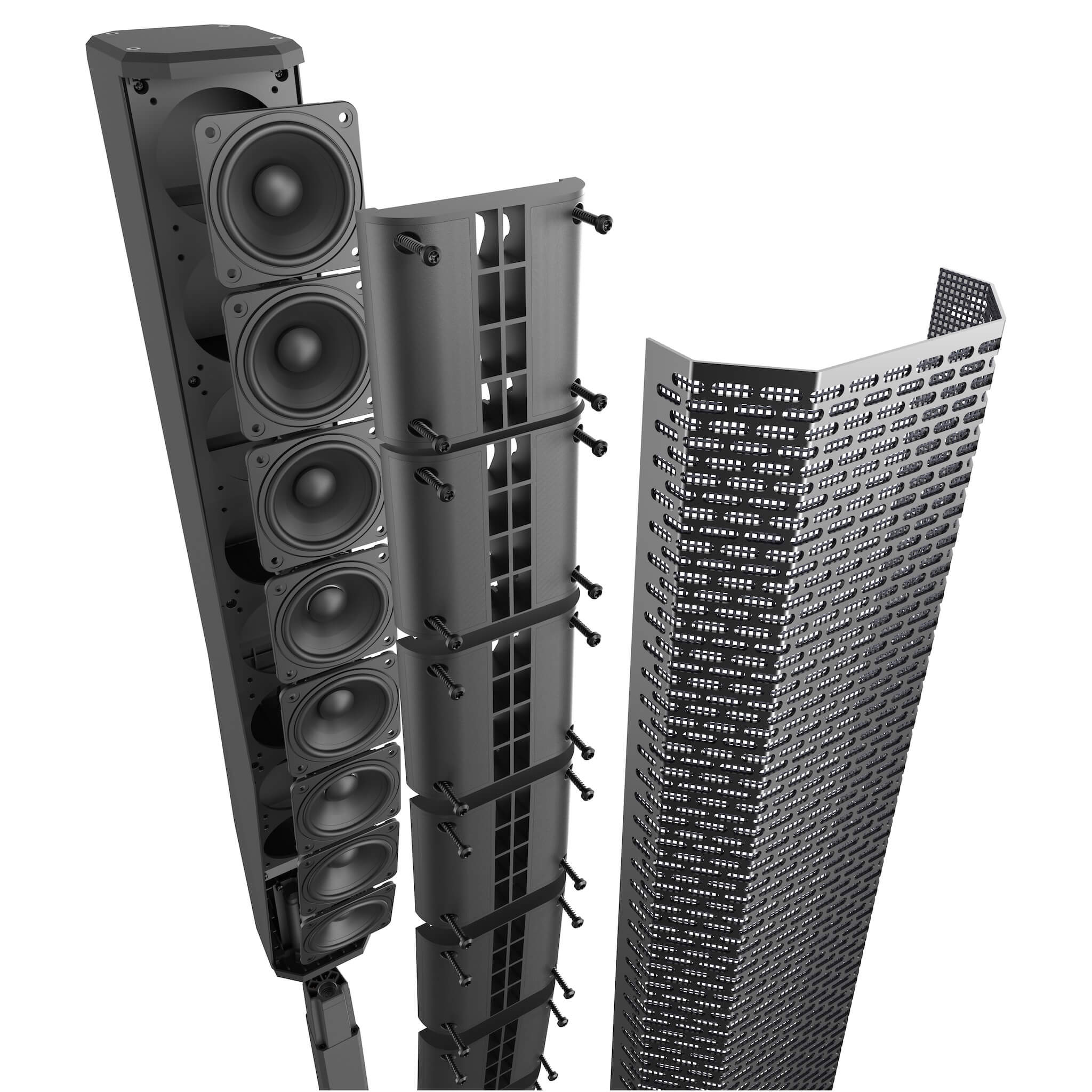 Electro-Voice EVOLVE 50M - Portable Column System, array exploded black