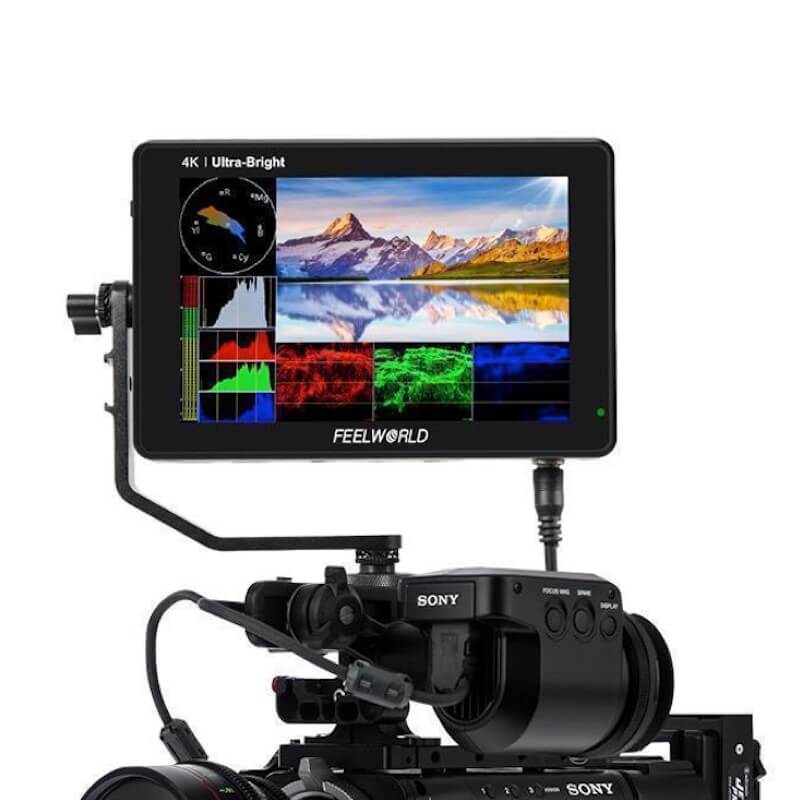 Feelworld LUT7S - 7" SDI On-Camera Touchscreen Field Monitor, bracket