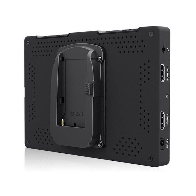 Feelworld T7 PLUS V2 - 7" HDMI On-Camera Field Monitor, battery plate