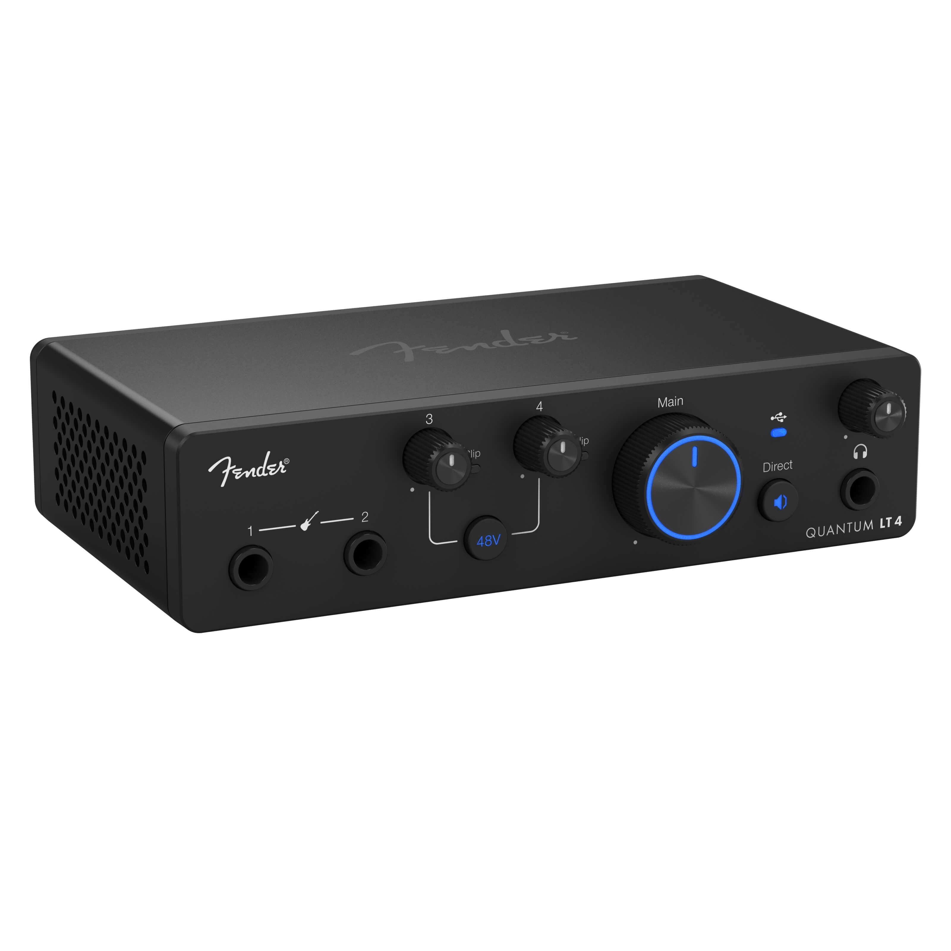 Fender Quantum LT 4 - 4x2 USB-C Audio Interface, angled right