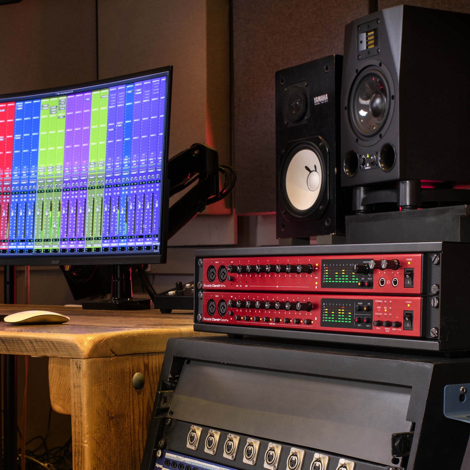 Focusrite Clarett+ OctoPre - 8-in/8-out ADAT Preamp, studio
