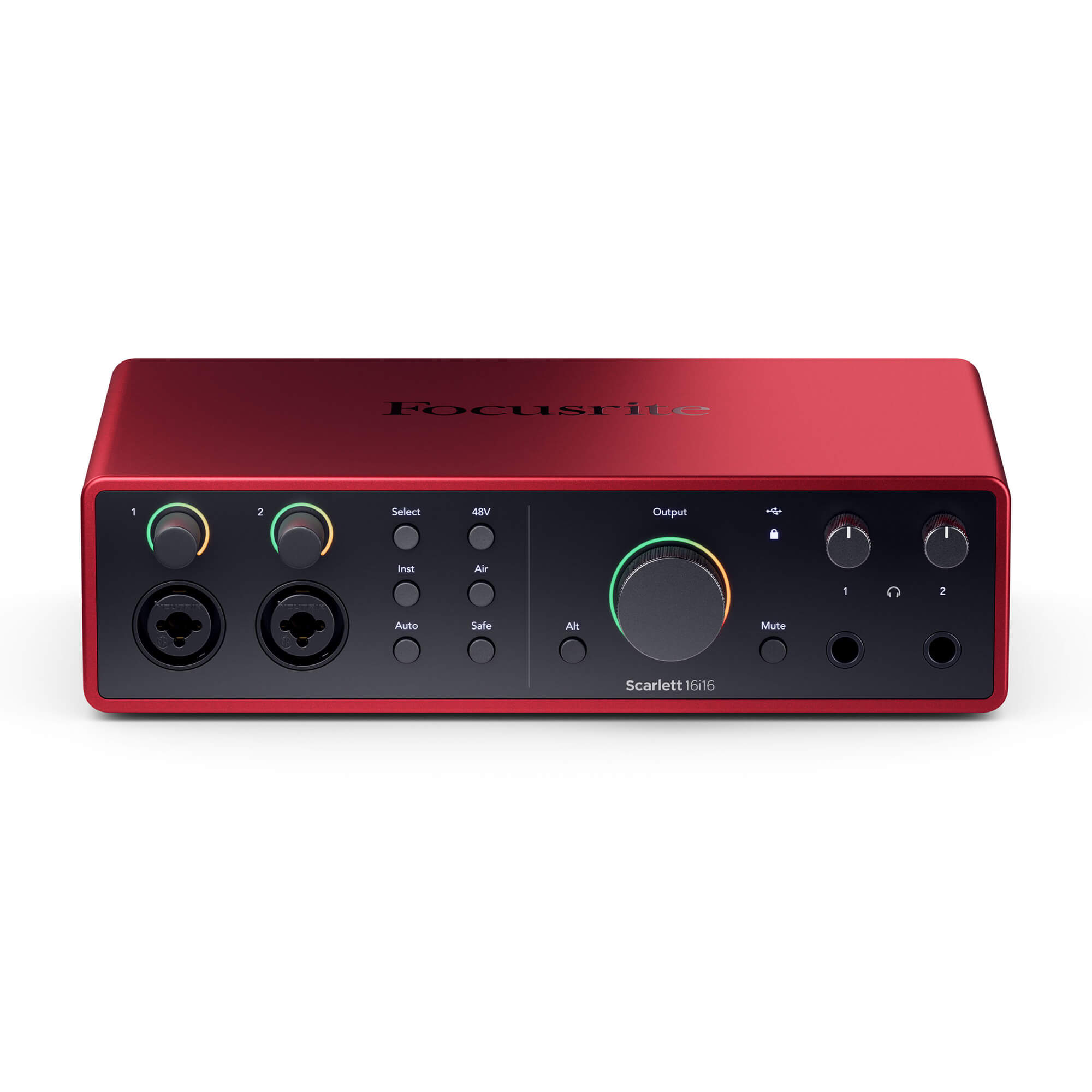 Focusrite Scarlett 16i16 (4th Gen) - 16-in, 16-out USB-C Audio Interface, front tilt