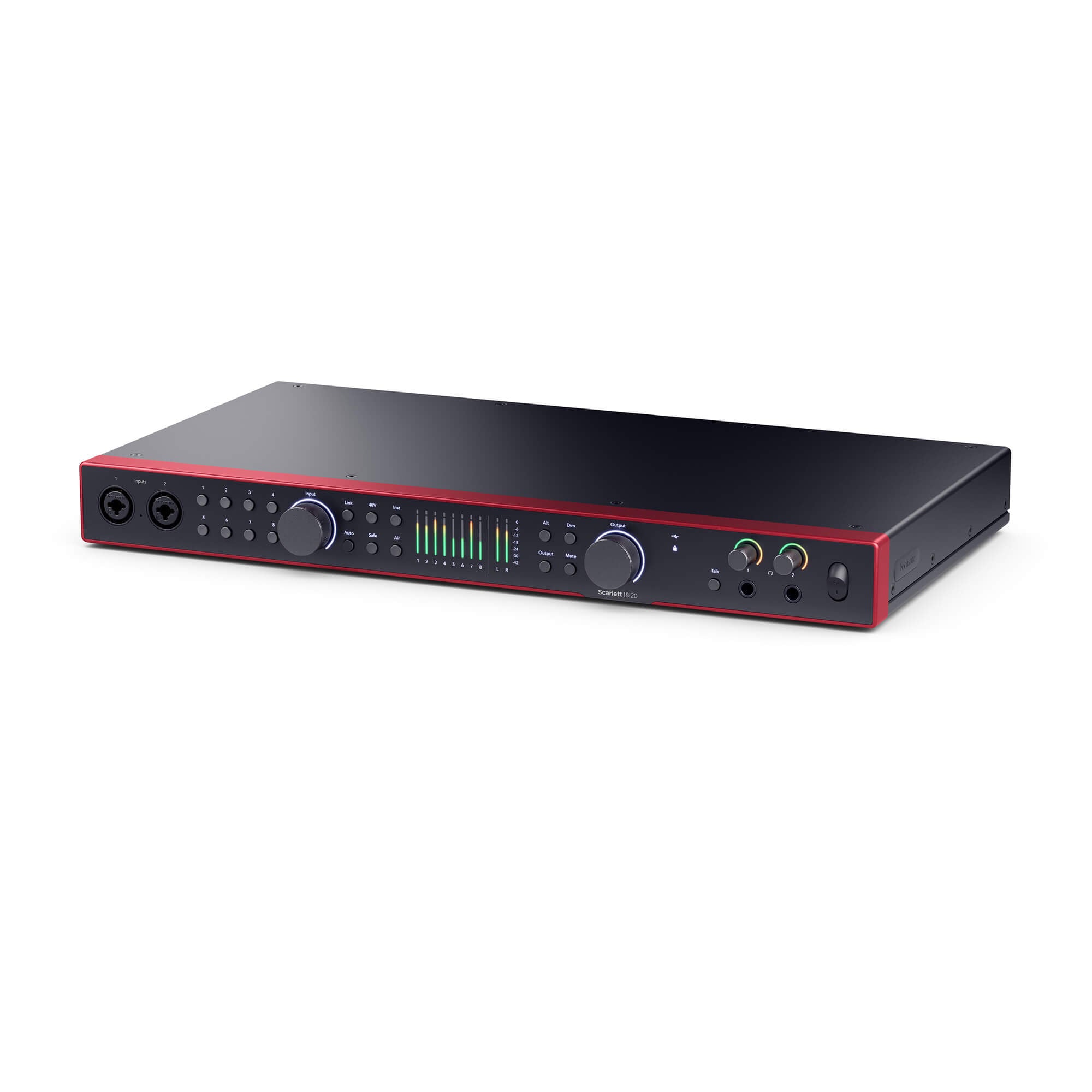 Focusrite Scarlett 18i20 (4th Gen) - 18-in/20-out USB-C Audio Interface, angle 2
