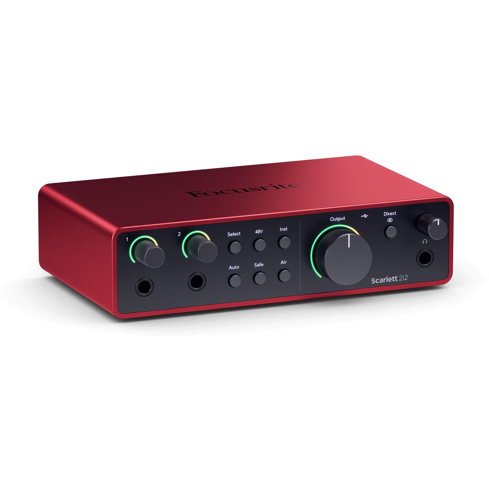 Focusrite Scarlett 2i2 - 2-in/2-out USB-C Audio Interface (4th Gen), left