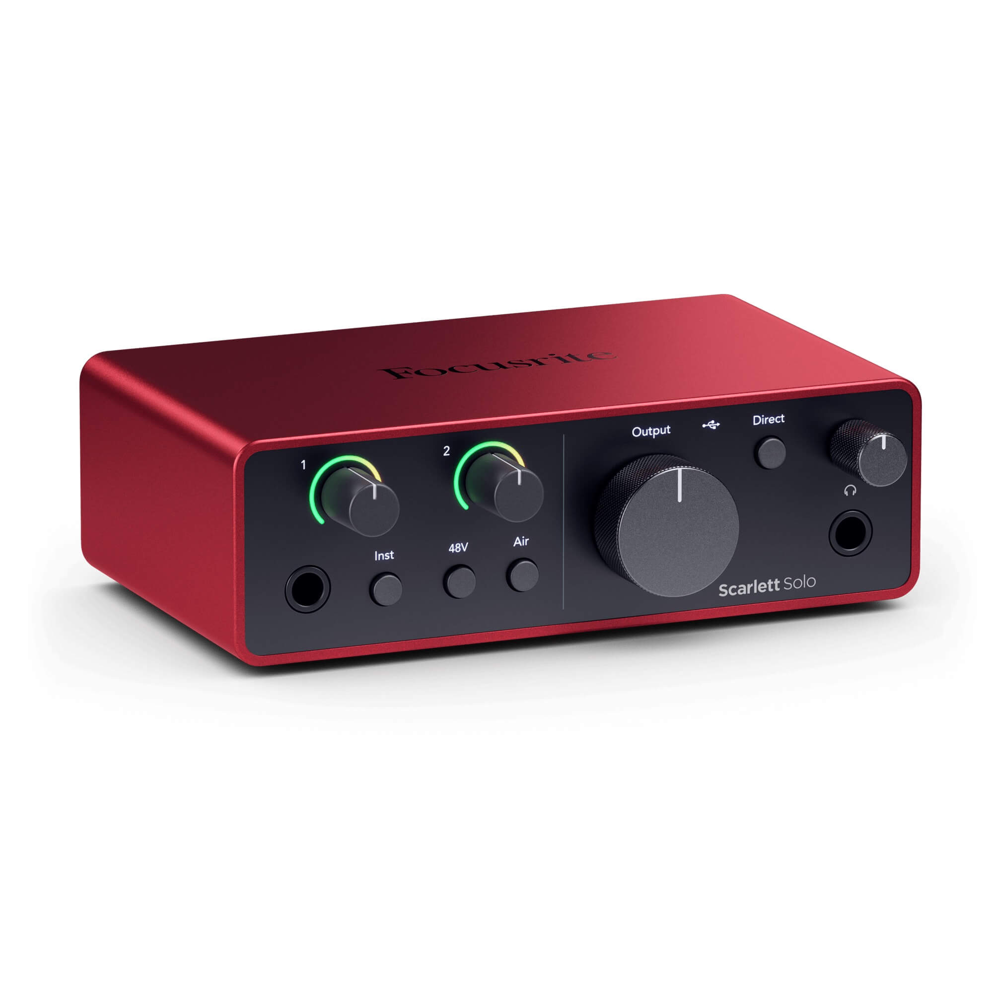 Focusrite Scarlett Solo - 2-in/2-out USB-C Audio Interface (4th Gen), left