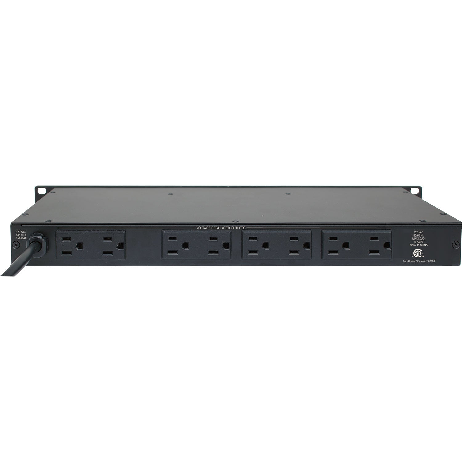 Furman M-8Lx - 15A Power Conditioner with Lights, rear