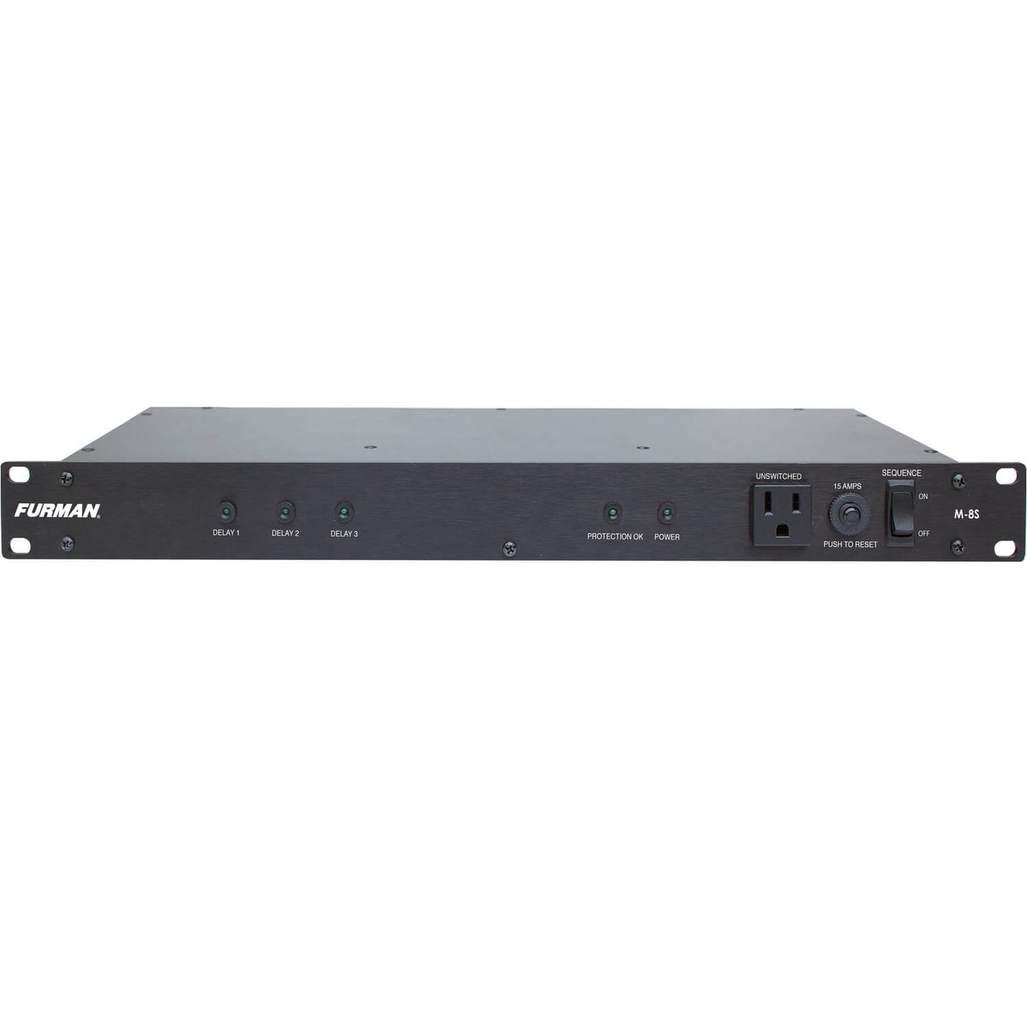 Furman M-8S - 15A Power Conditioner with Sequencer, front