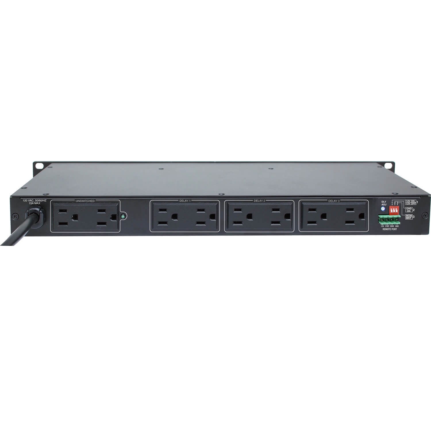 Furman M-8S - 15A Power Conditioner with Sequencer, rear