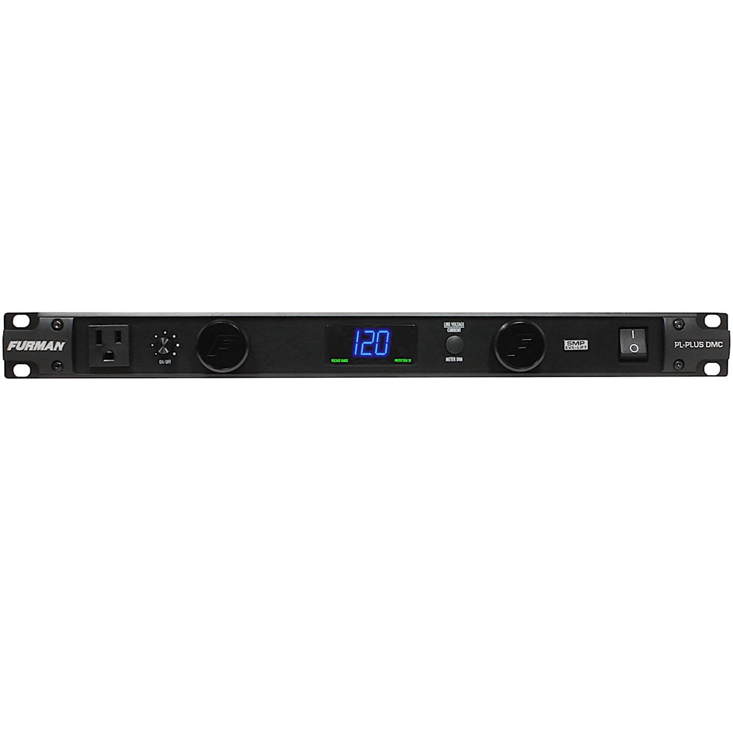 Furman PL-PLUS DMC - 15A Power Conditioner with Lights, Volt/Ammeter, front