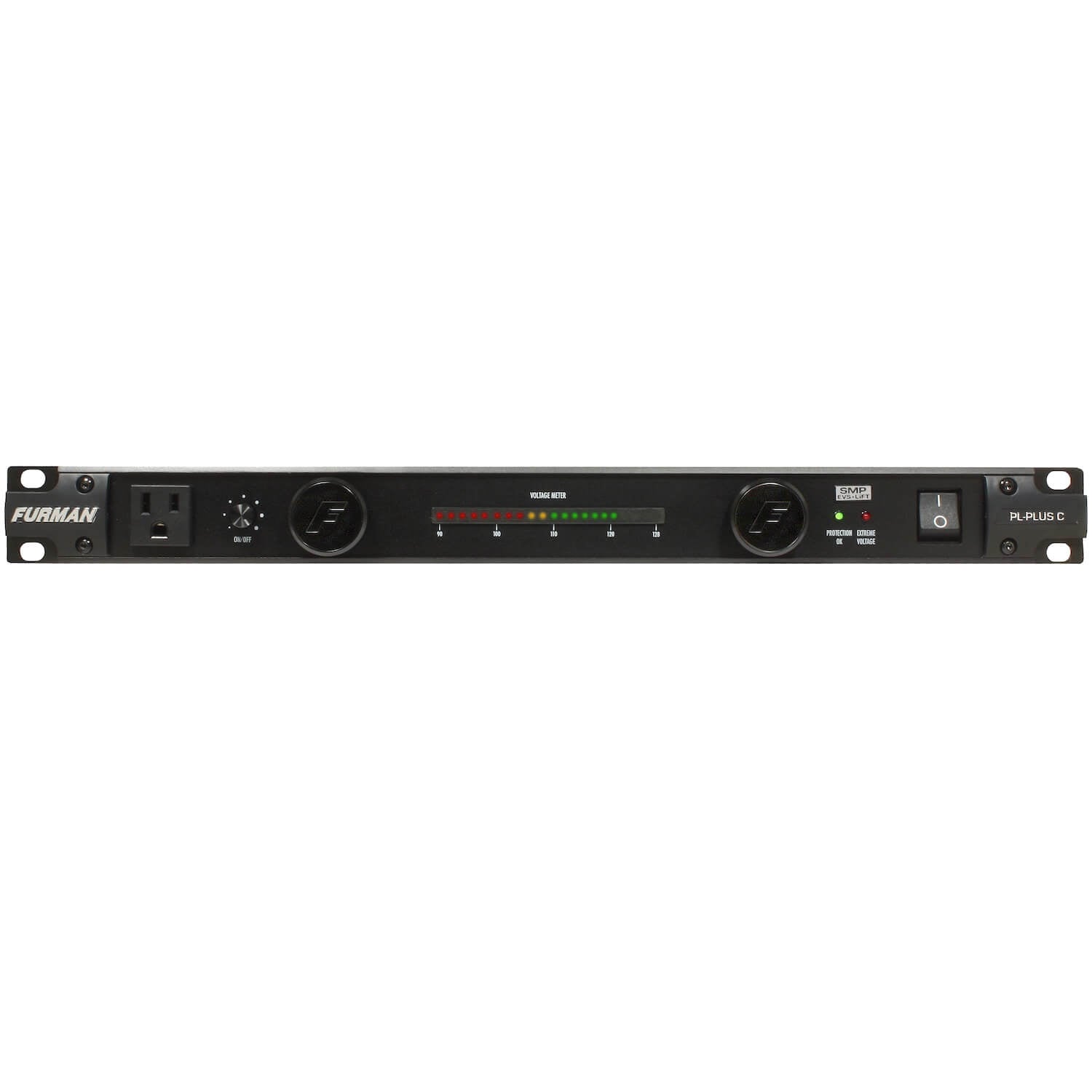 Furman PL-PLUS C - 15A Power Conditioner with Lights and Voltmeter, front