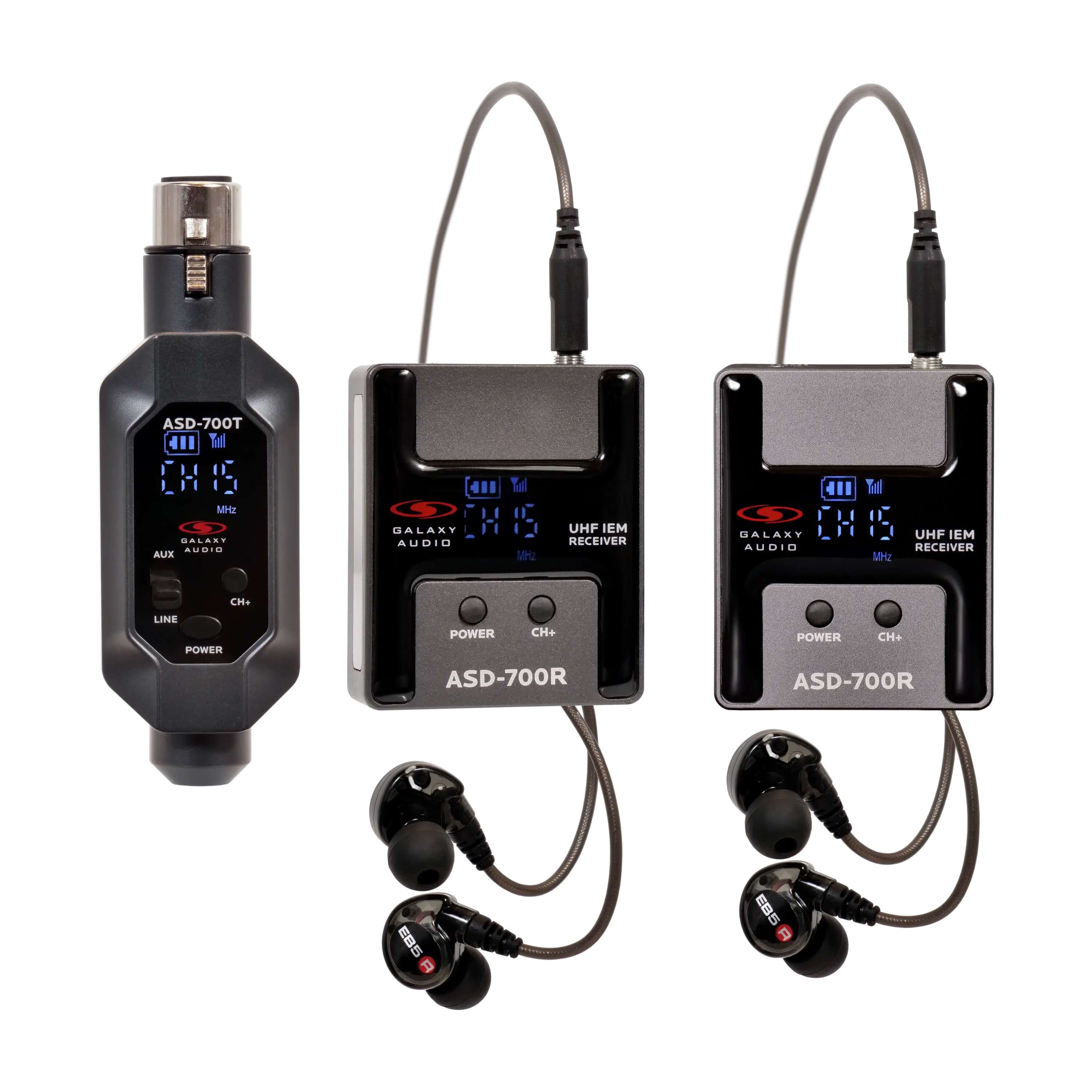 Galaxy Audio ASD-700-2 - Wireless In-Ear Monitor System, Twin Pack