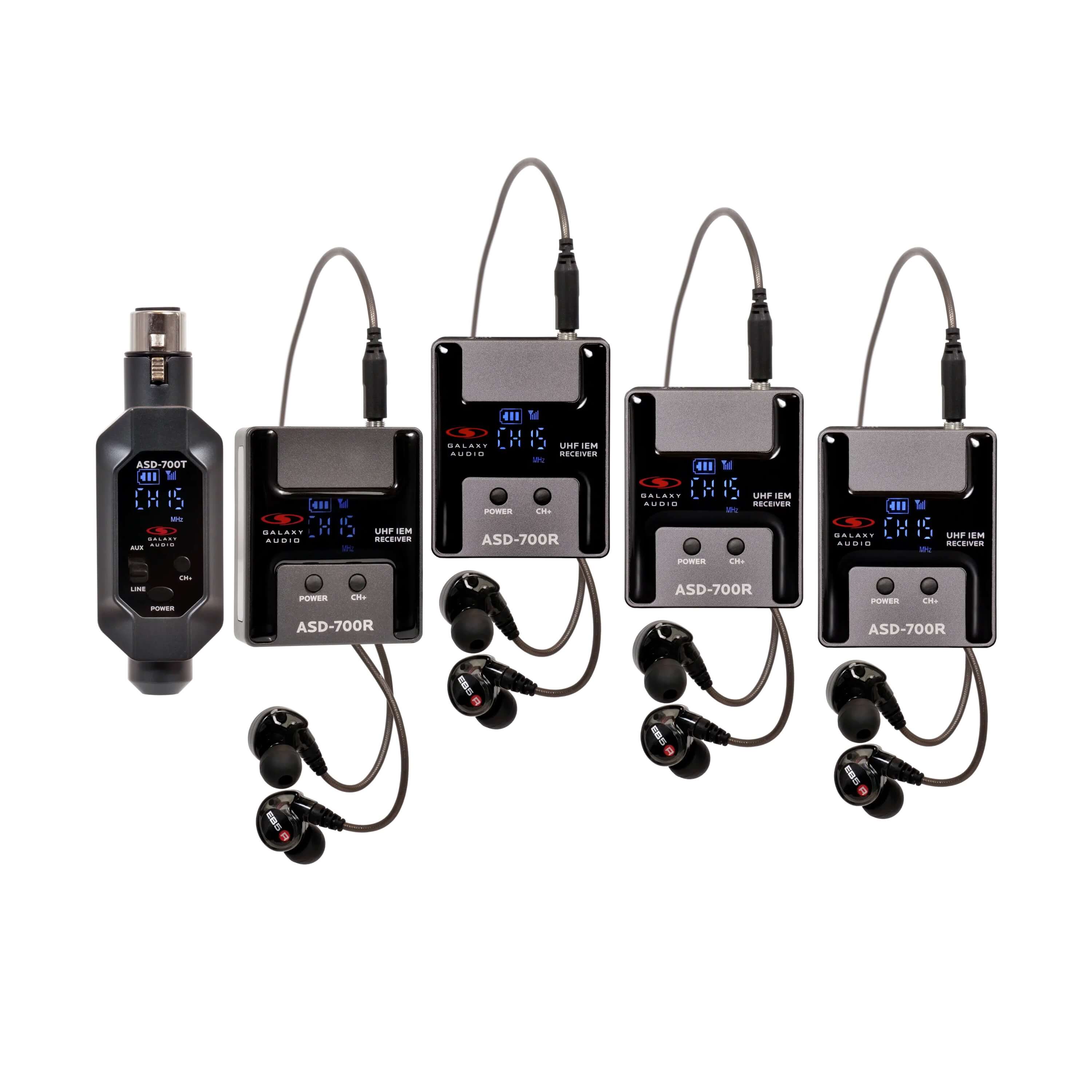 Galaxy Audio ASD-700-4 - Wireless In-Ear Monitor System, Band Pack