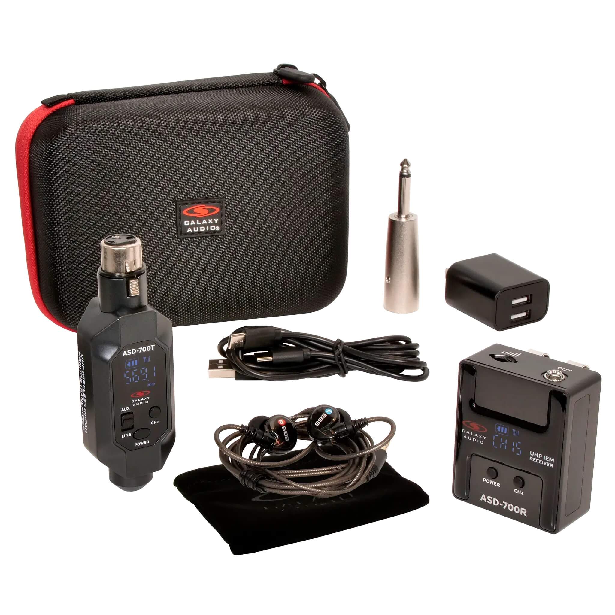 Galaxy Audio ASD-700 - Wireless In-Ear Monitor System, single pack
