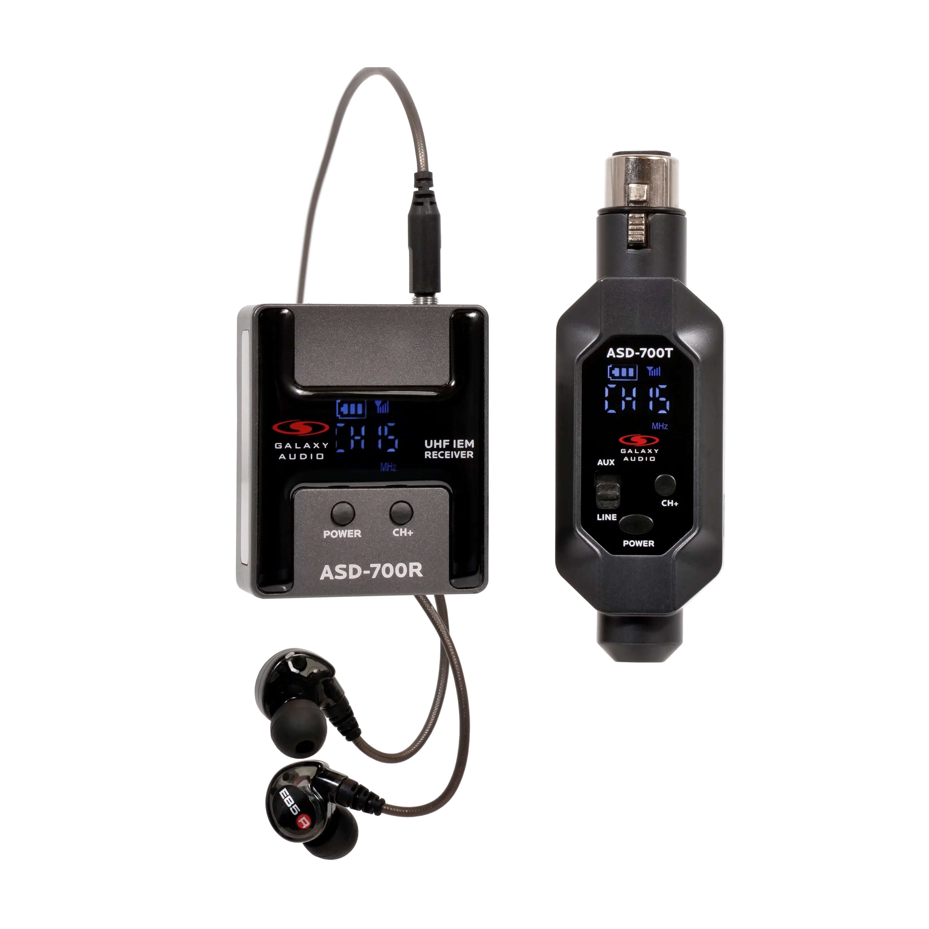 Galaxy Audio ASD-700 - Wireless In-Ear Monitor System, with EB5 ear buds