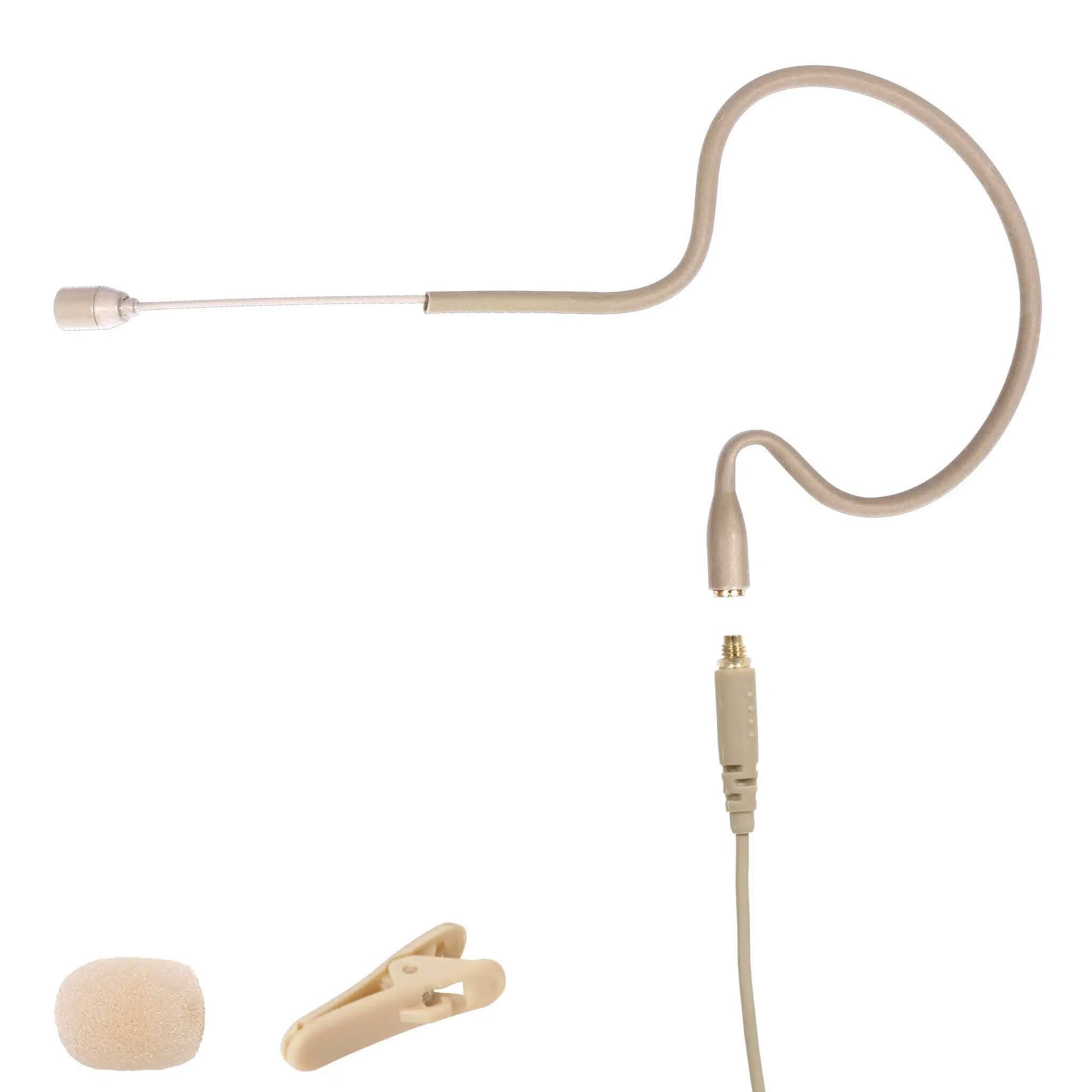 Galaxy Audio ESM4S - Economical Short-Boom Single Earset Mic with windscreen and clip