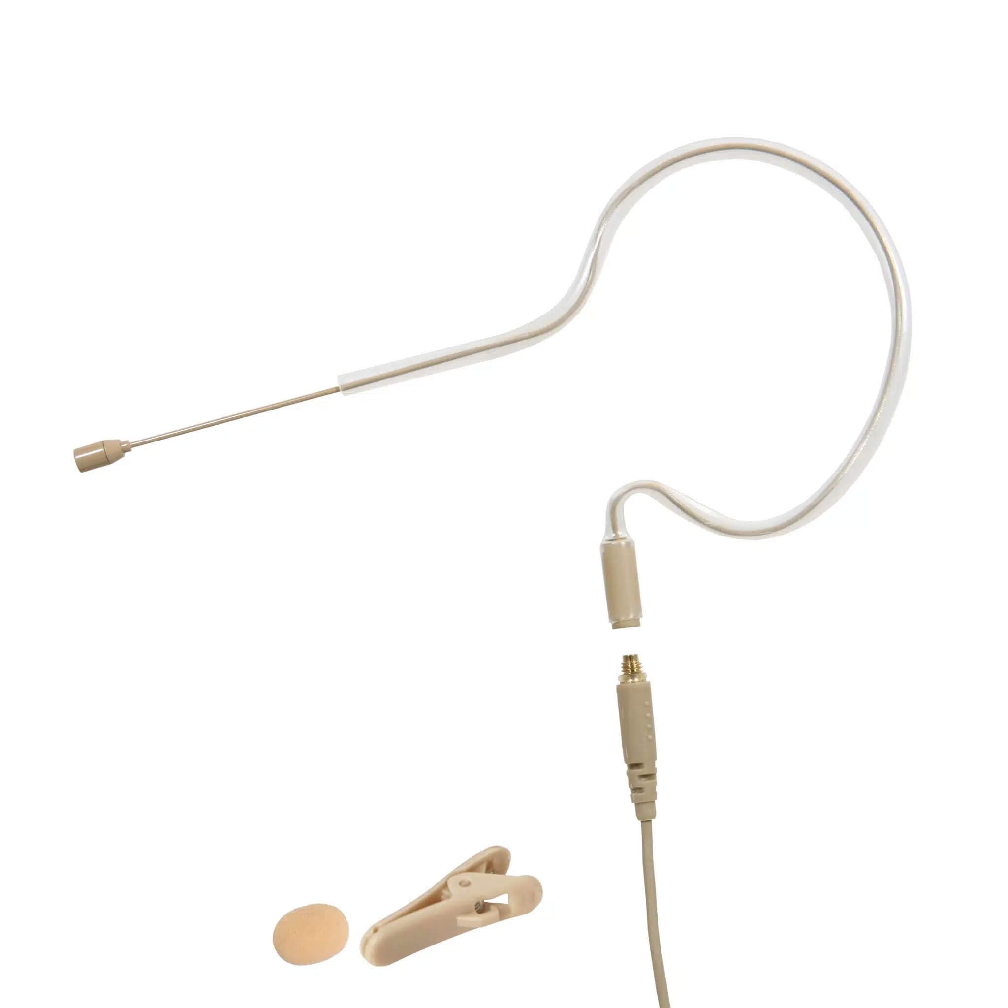 Galaxy Audio ESM8S - Inconspicuous Short-Boom Single Earset Mic with windscreen and clip