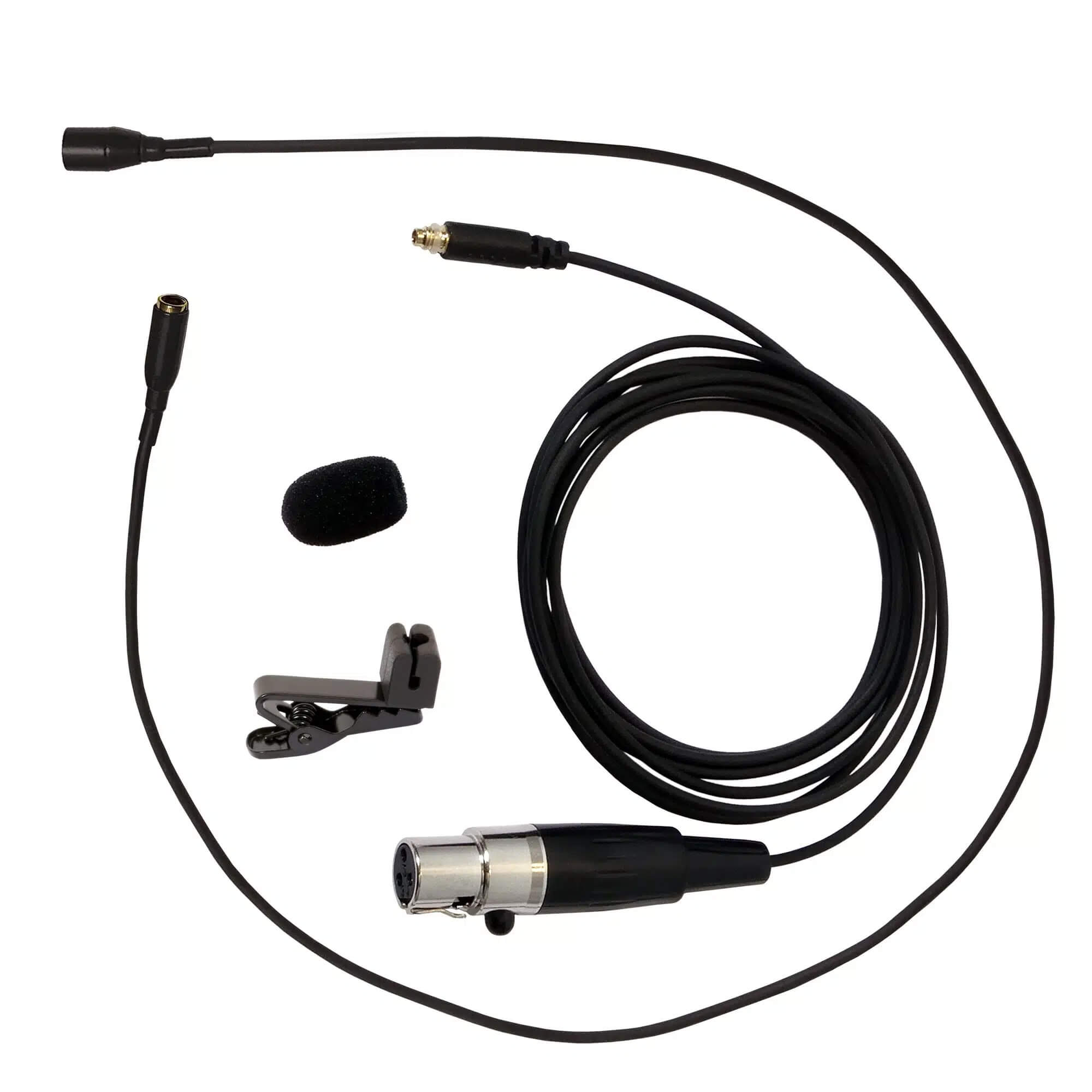 Galaxy Audio HLM4-OBK - Economical Omnidirectional Lavalier Microphone