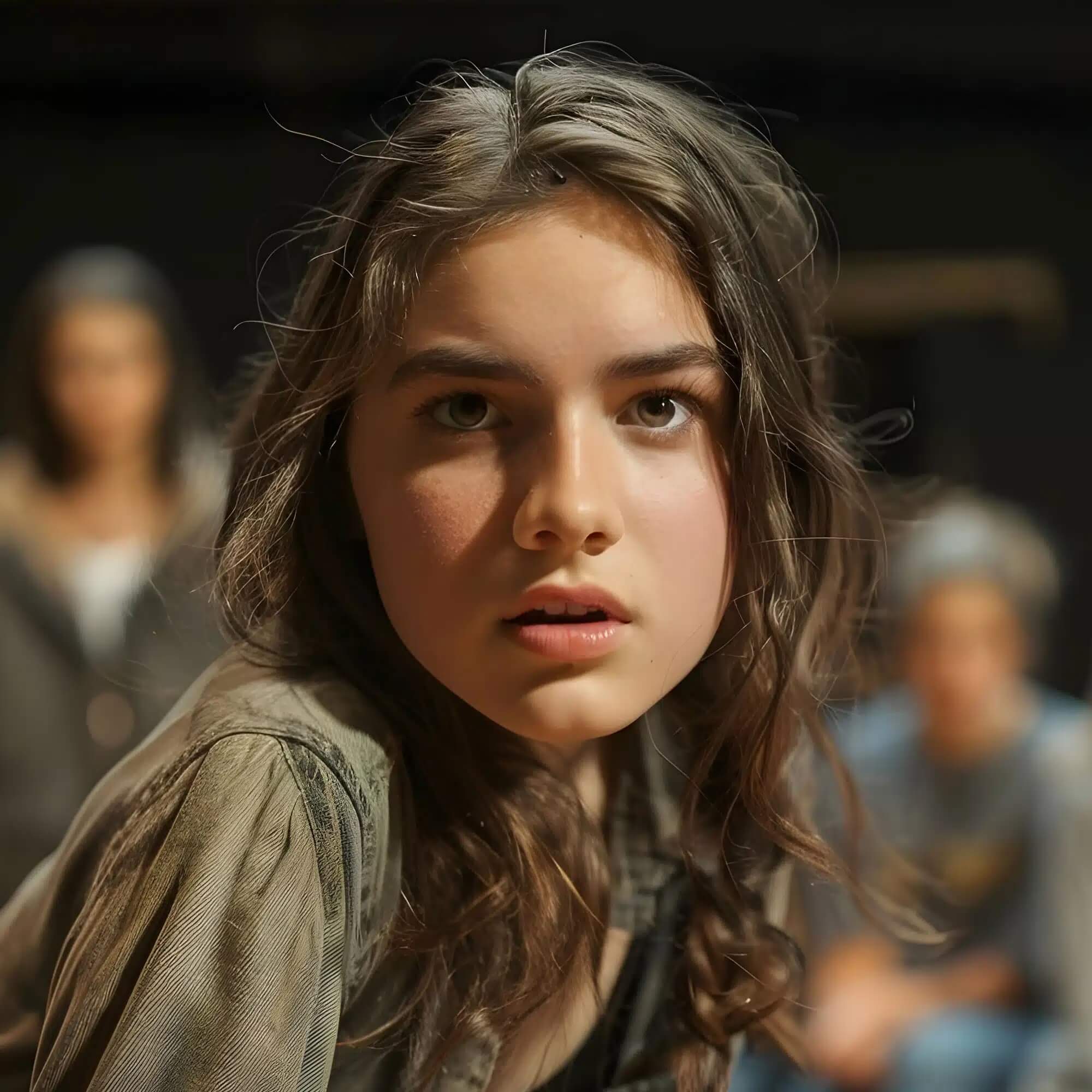 Galaxy Audio HLM8-OBK - Inconspicuous Omnidirectional Lavalier Microphone, worn by an actress