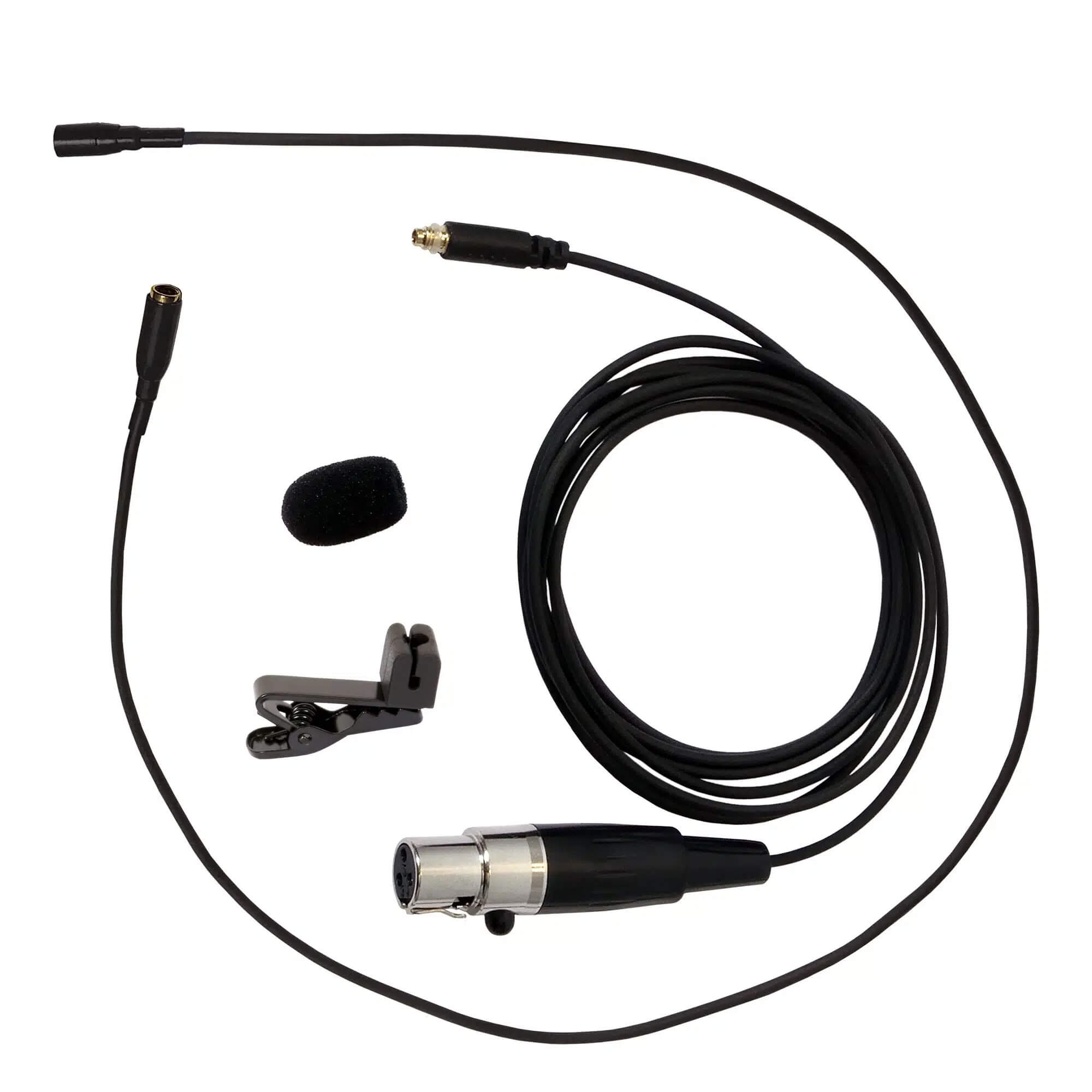 Galaxy Audio HLM8-OBK - Inconspicuous Omnidirectional Lavalier Microphone