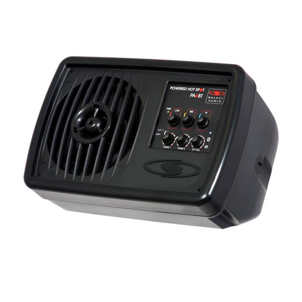 Galaxy Audio PA6BT - Powered Hot Spot Personal Monitor with Bluetooth, angle