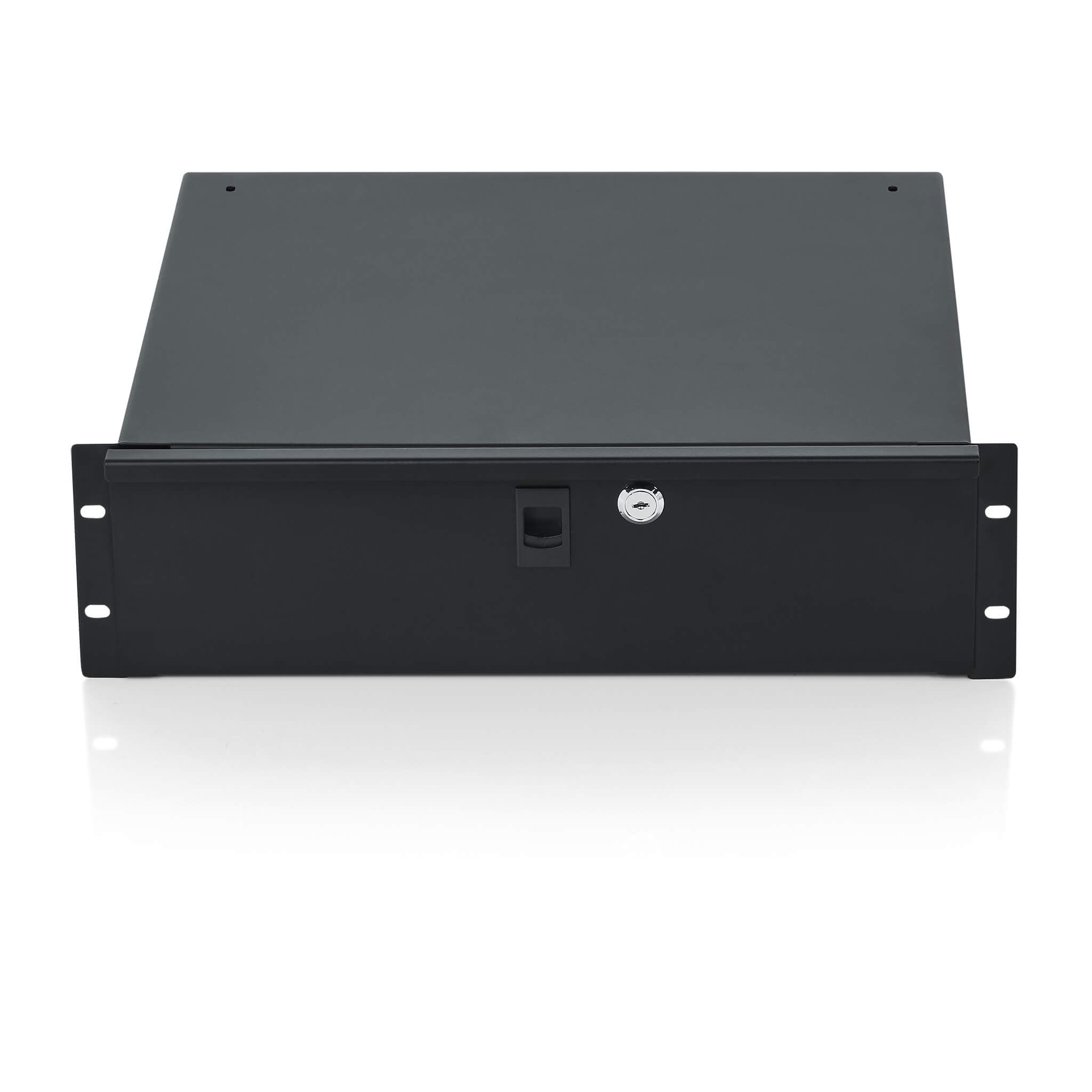 Gator GRW-DRWDF3 - 3U Lockable Rack Drawer, front closed