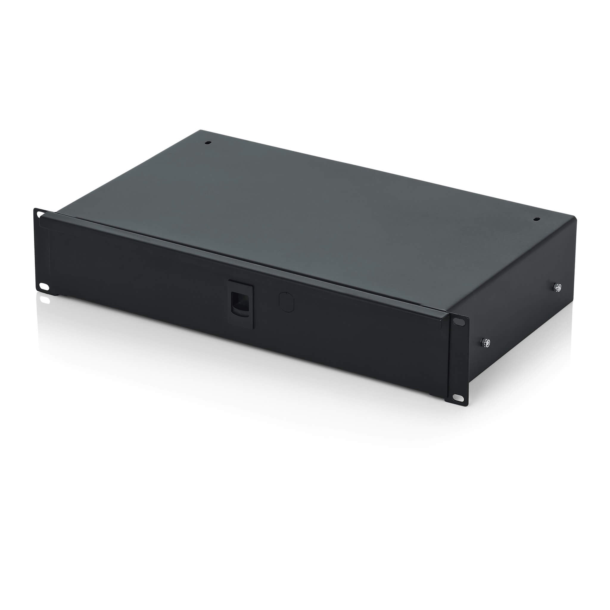Gator GRW-DRWSH2 - Shallow 2U Rack Drawer, angle closed