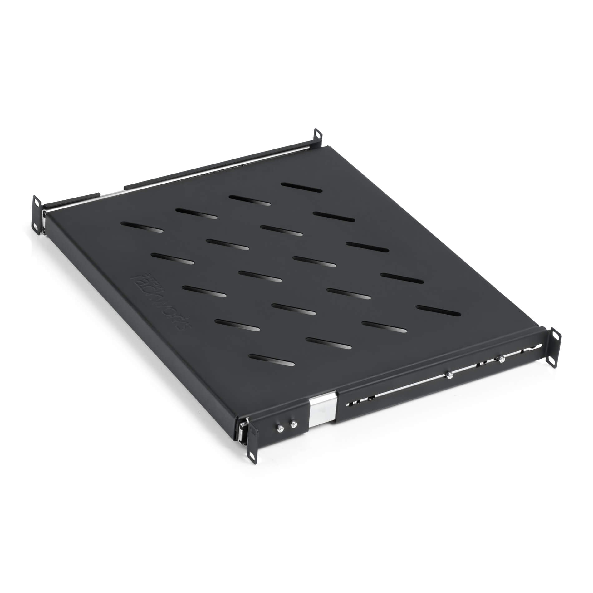 Gator GRW-SHELF1SLD - 1U Sliding Vented Rack Shelf, left