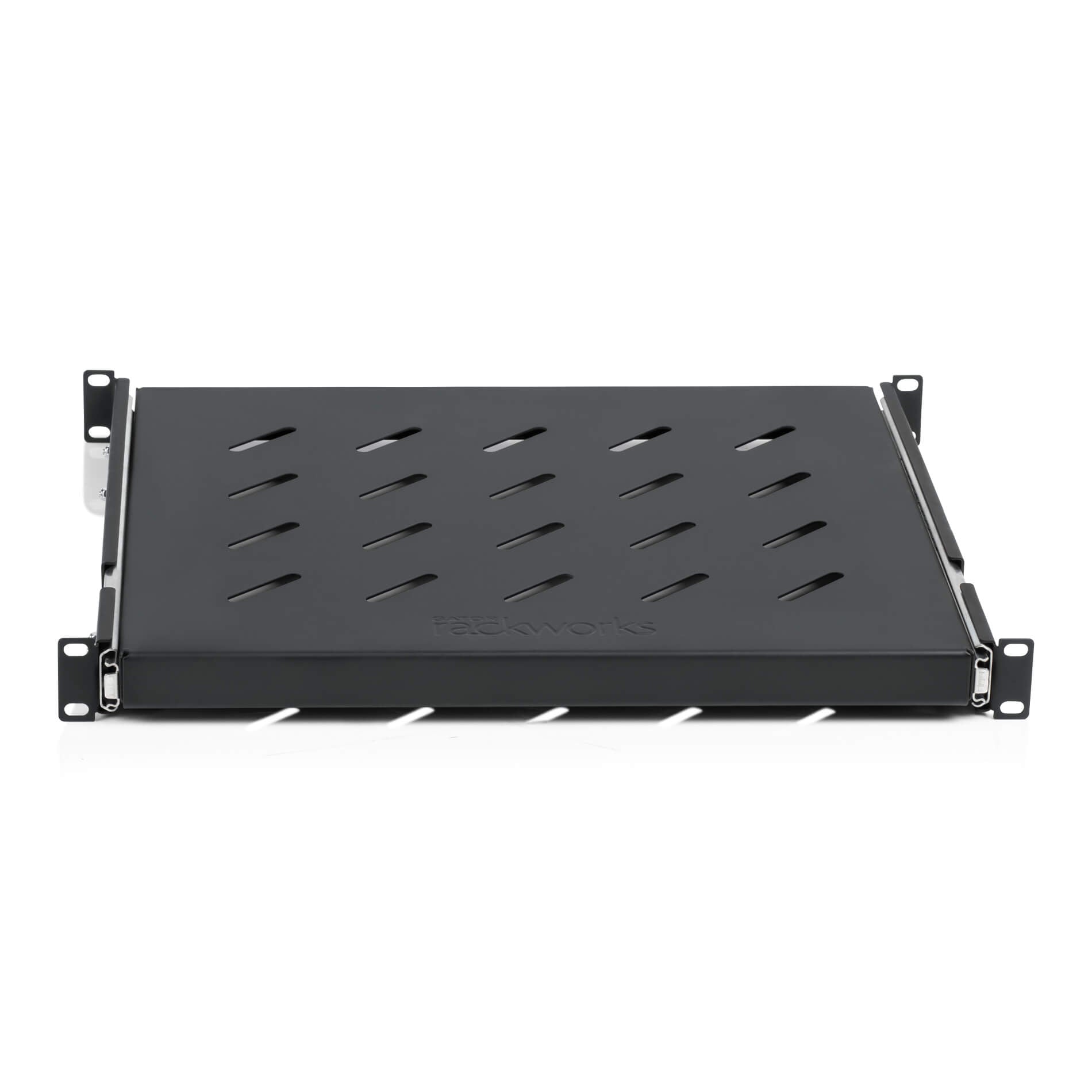 Gator GRW-SHELF1SLD - 1U Sliding Vented Rack Shelf, front
