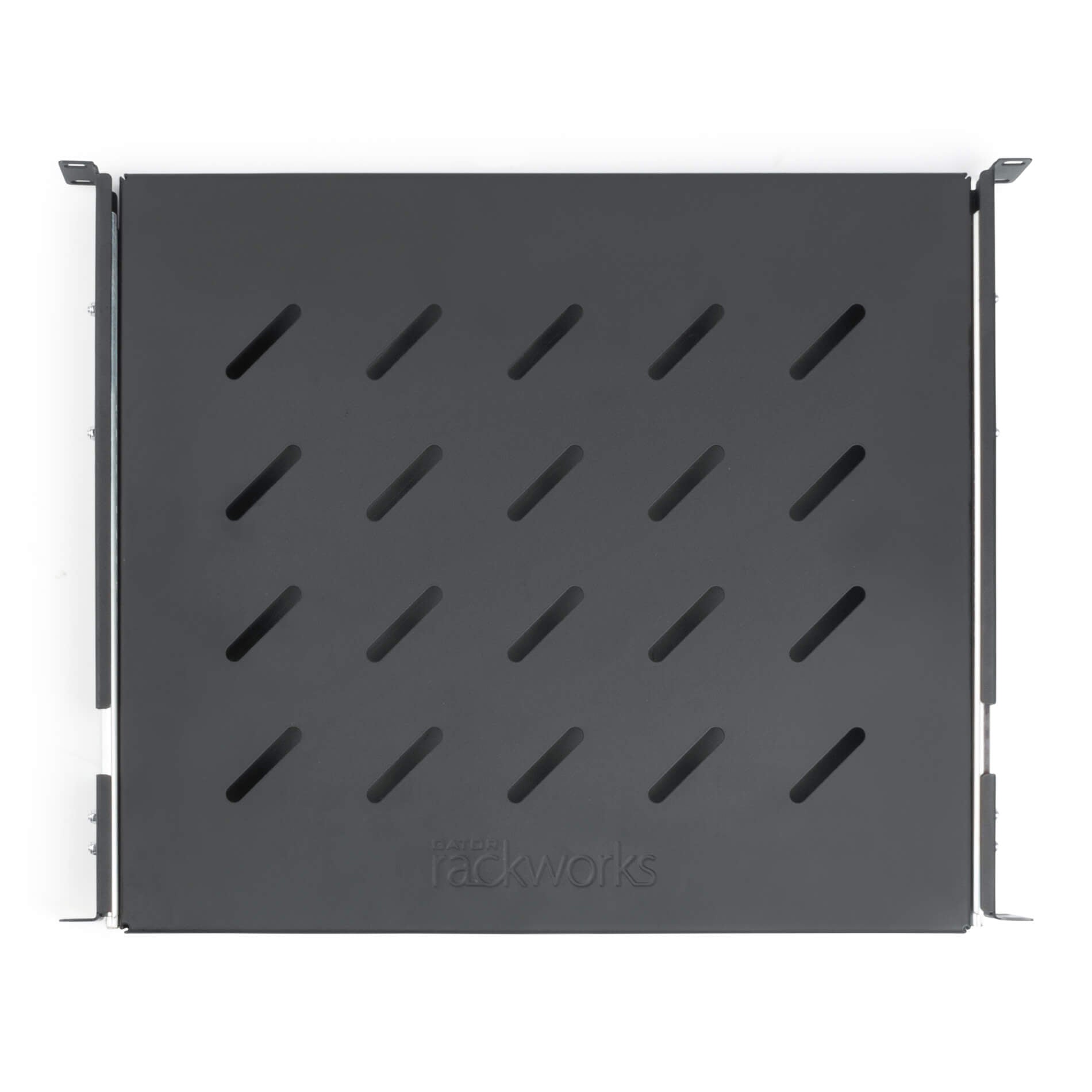 Gator GRW-SHELF1SLD - 1U Sliding Vented Rack Shelf, top