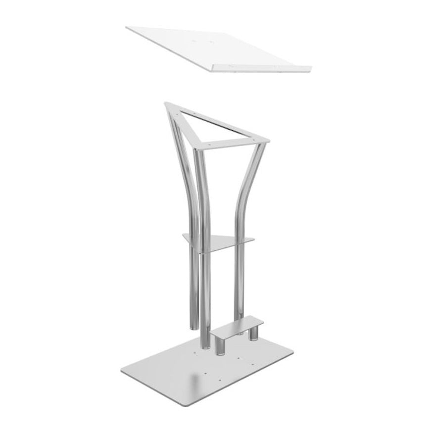 Global Truss DT-Ergo-Lectern - Aluminum Podium with Acrylic Top, exploded