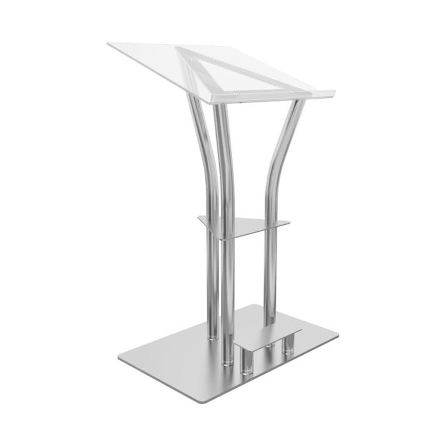 Global Truss DT-Ergo-Lectern - Aluminum Podium with Acrylic Top