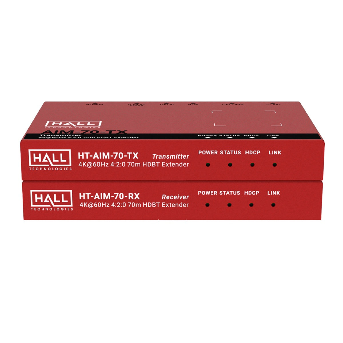 Hall Technologies HT-AIM-70 - 4K HDBaseT Extender Set, front