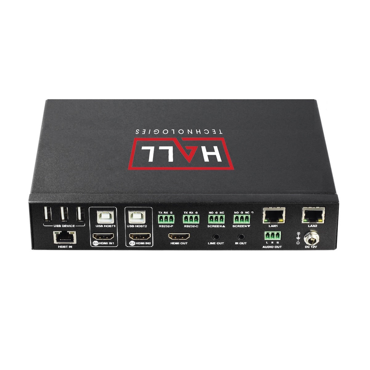 Hall Technologies HT-GEMINI-RX - Soft Codec Presentation Switcher Receiver, rear