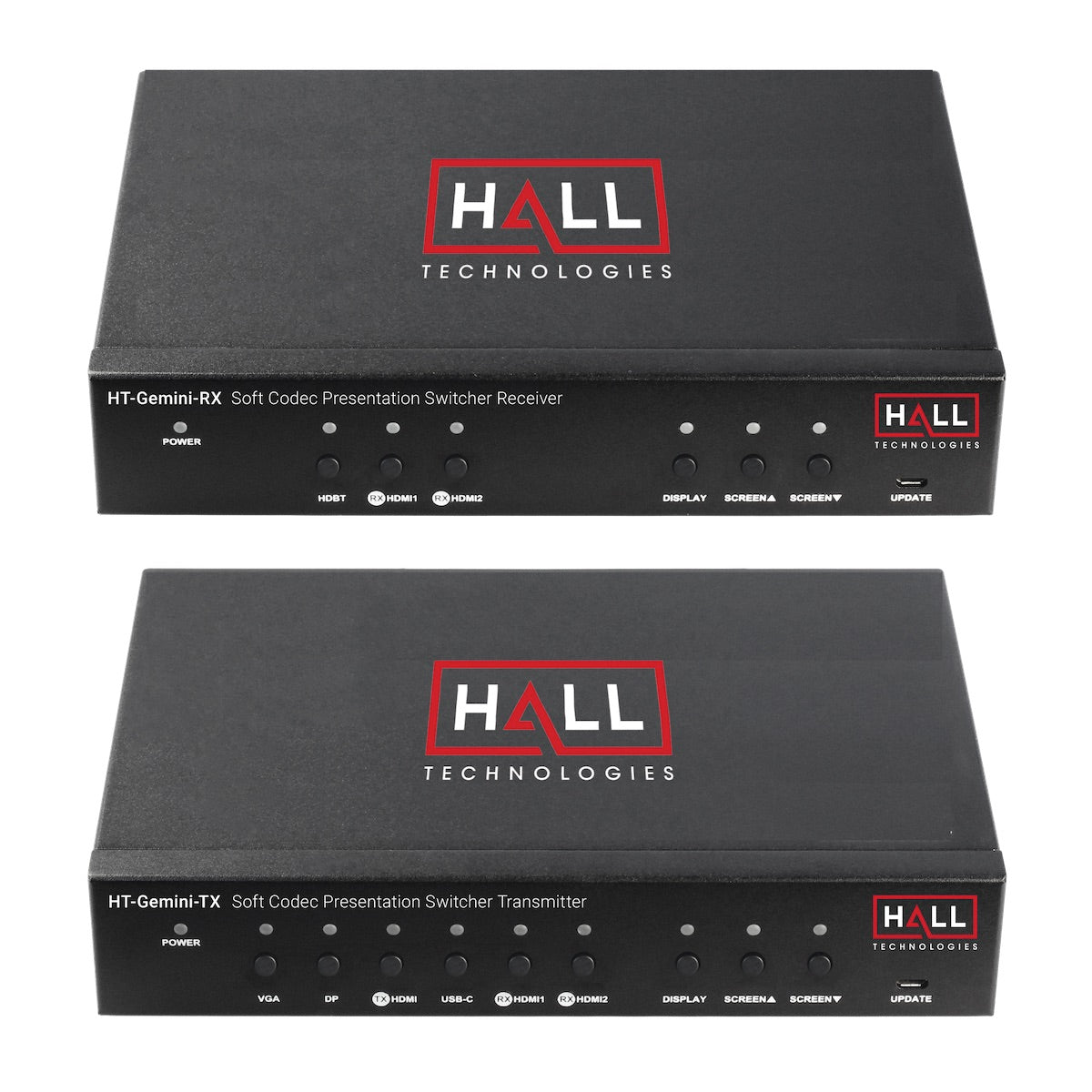 Hall Technologies HT-GEMINI - 4K 6-Input Multi-format Extender Switch Set
