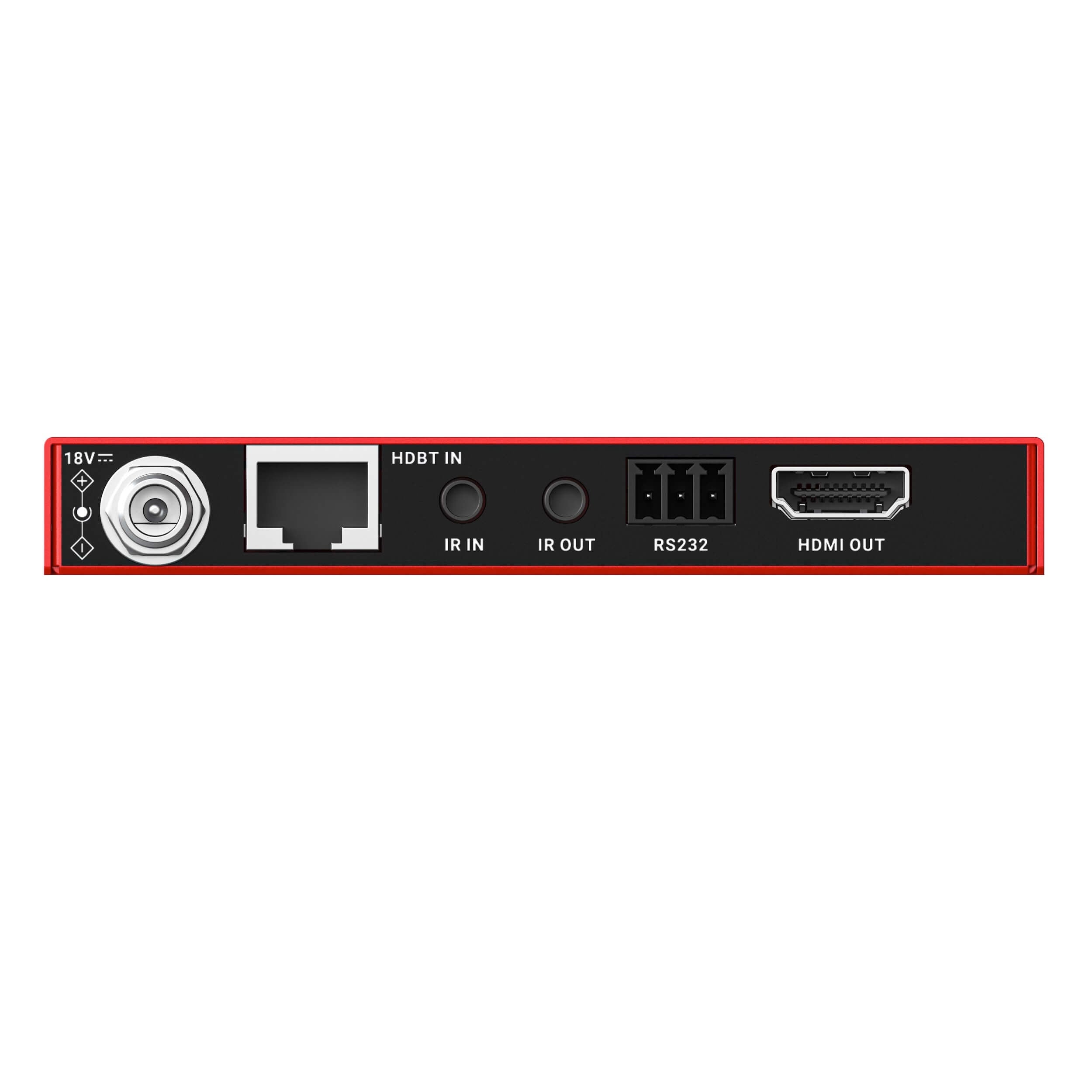 Hall Technologies HT-AIM-70-RX - 4K HDBaseT Extender Receiver, rear