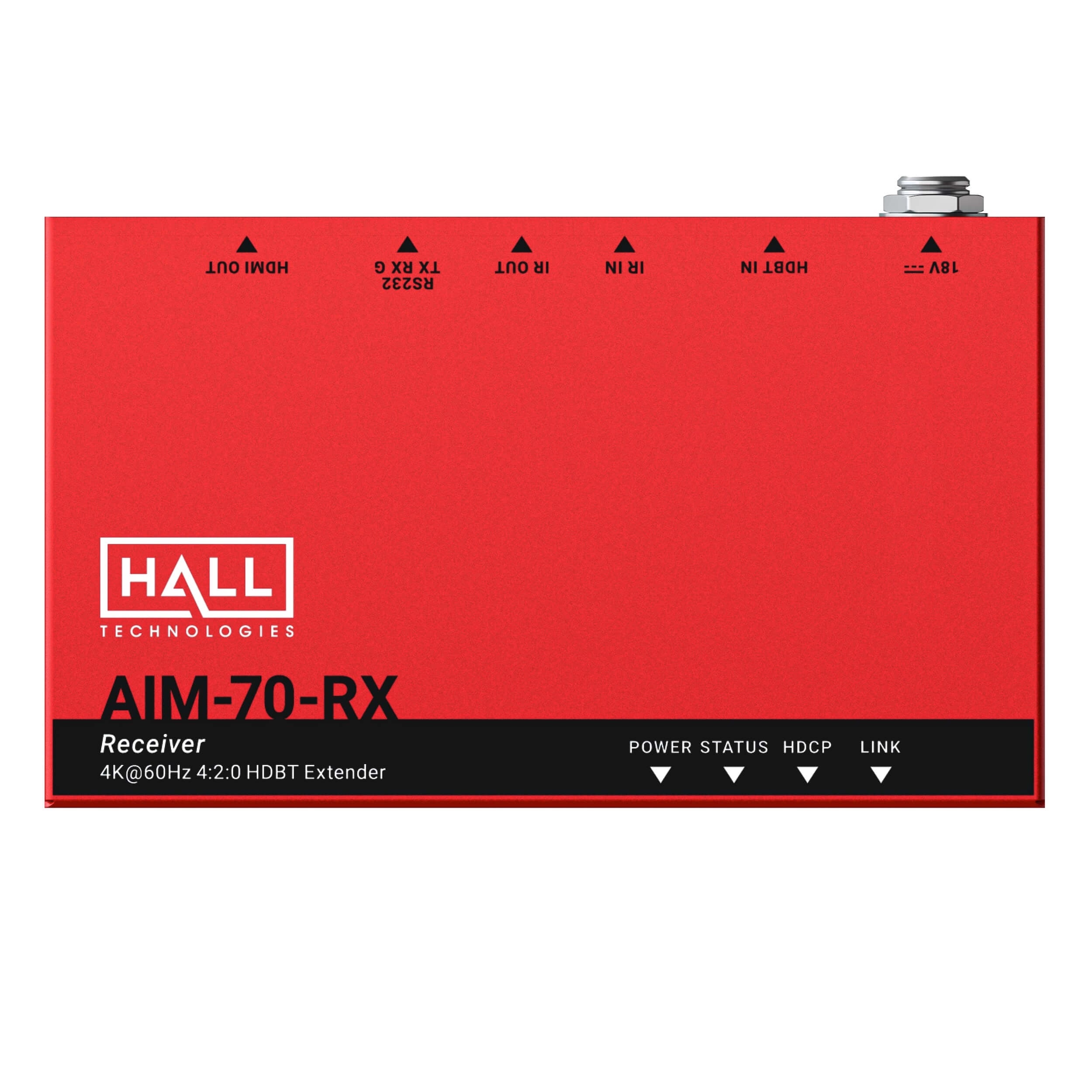 Hall Technologies HT-AIM-70-RX - 4K HDBaseT Extender Receiver, top