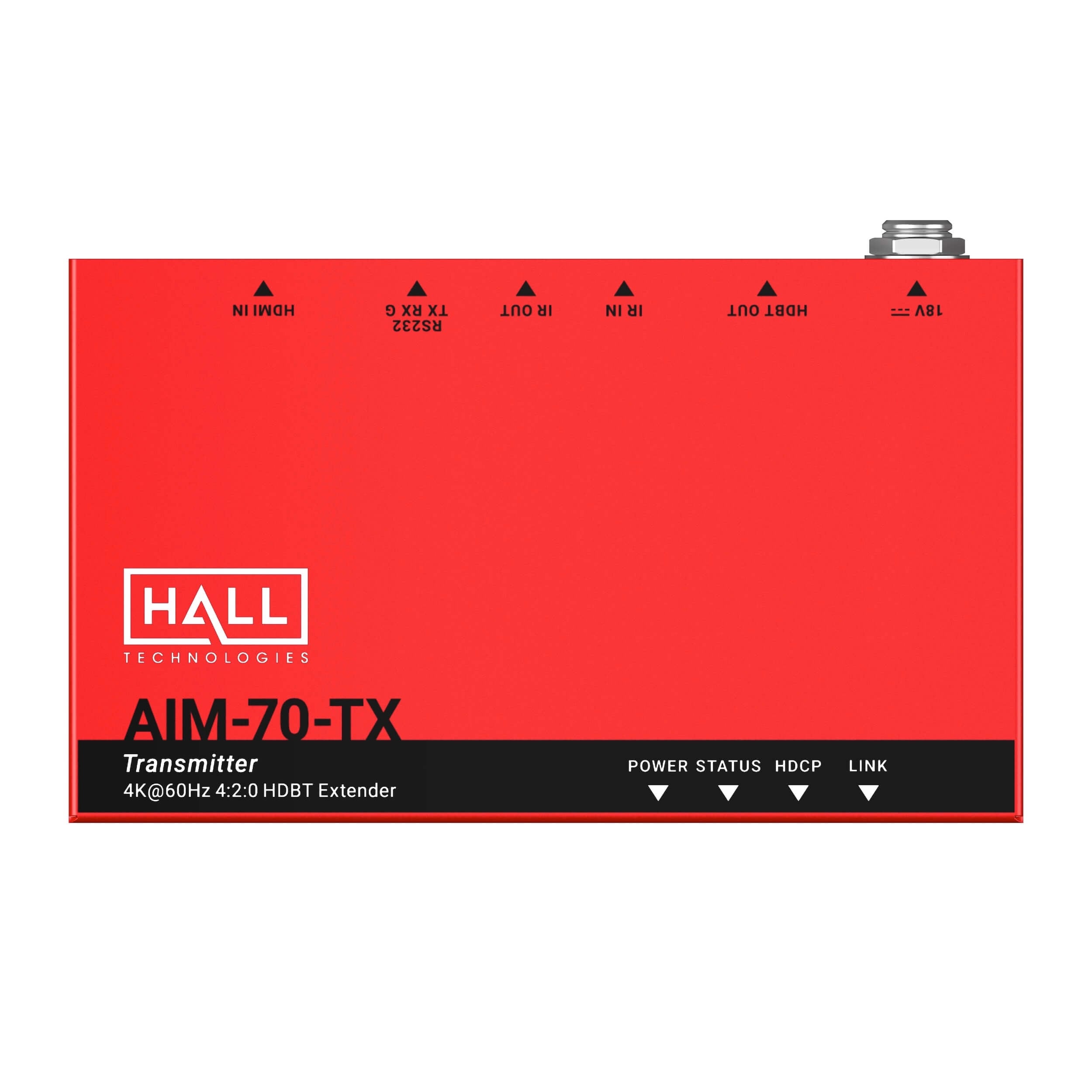 Hall Technologies HT-AIM-70-TX - 4K HDBaseT Extender Transmitter, top