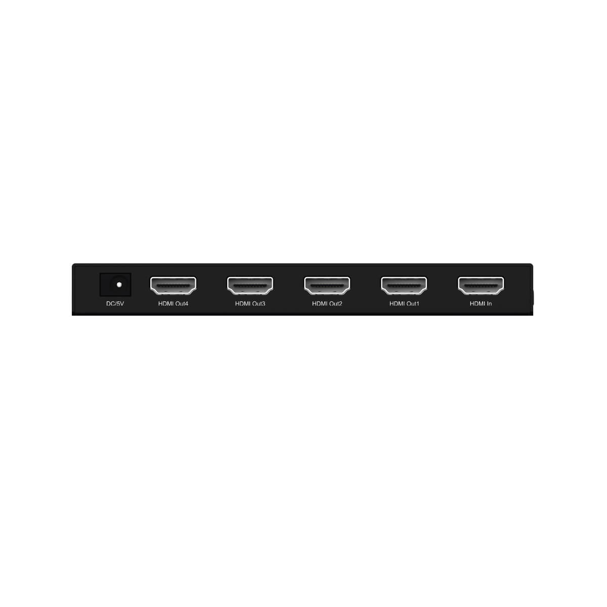 Hall Technologies HT-FLARE-4 - 4K60 1x4 HDMI Distribution Amplifier, rear