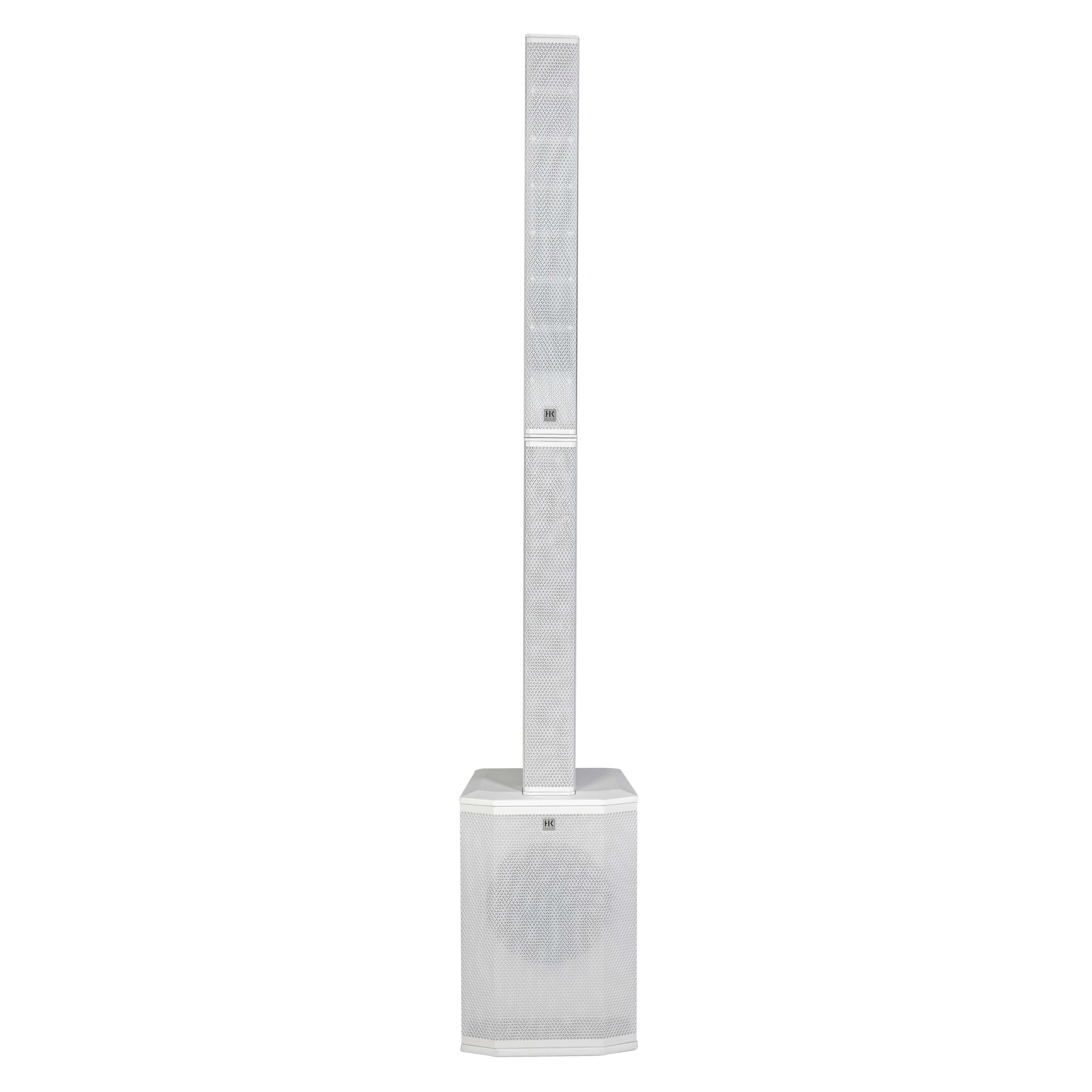 HK Audio POLAR 10 MK2 - 10" 2000W Powered Column PA System, white front