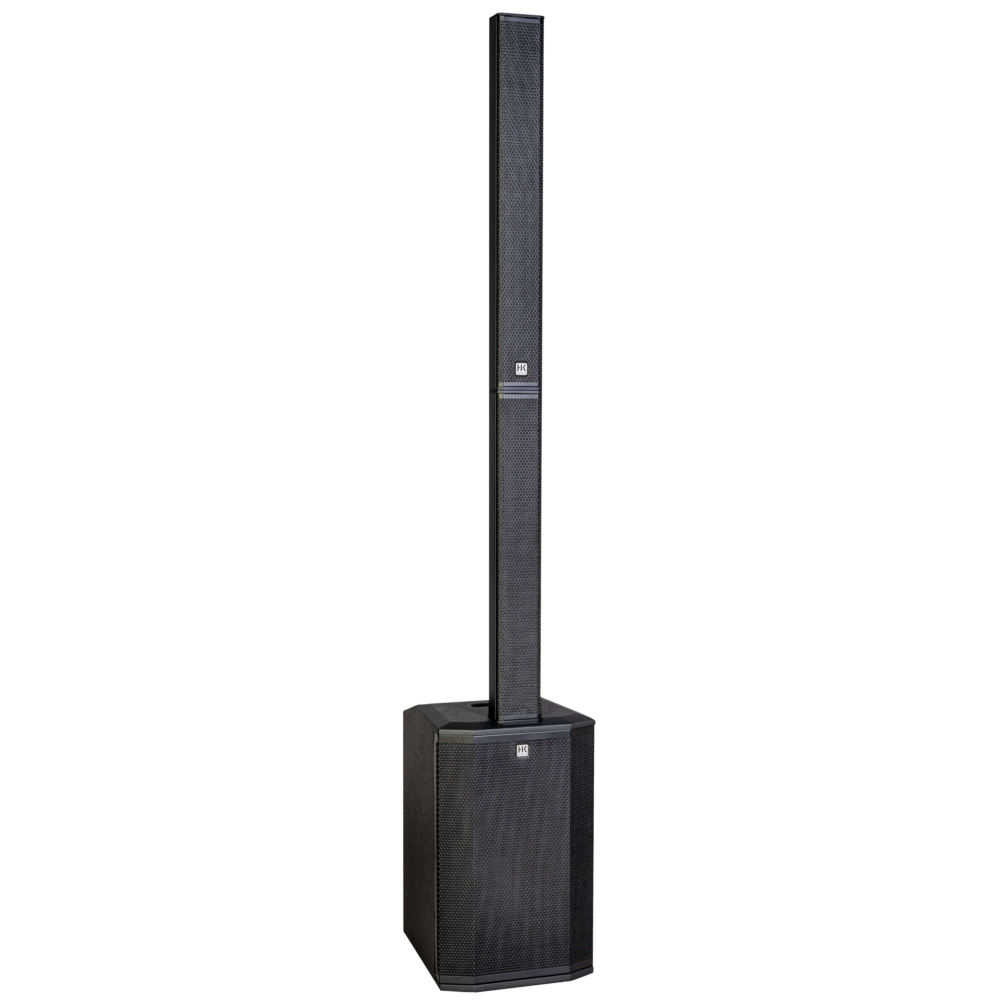 HK Audio POLAR 12 MK2 - 12" 2000W Powered Column PA System, black angle