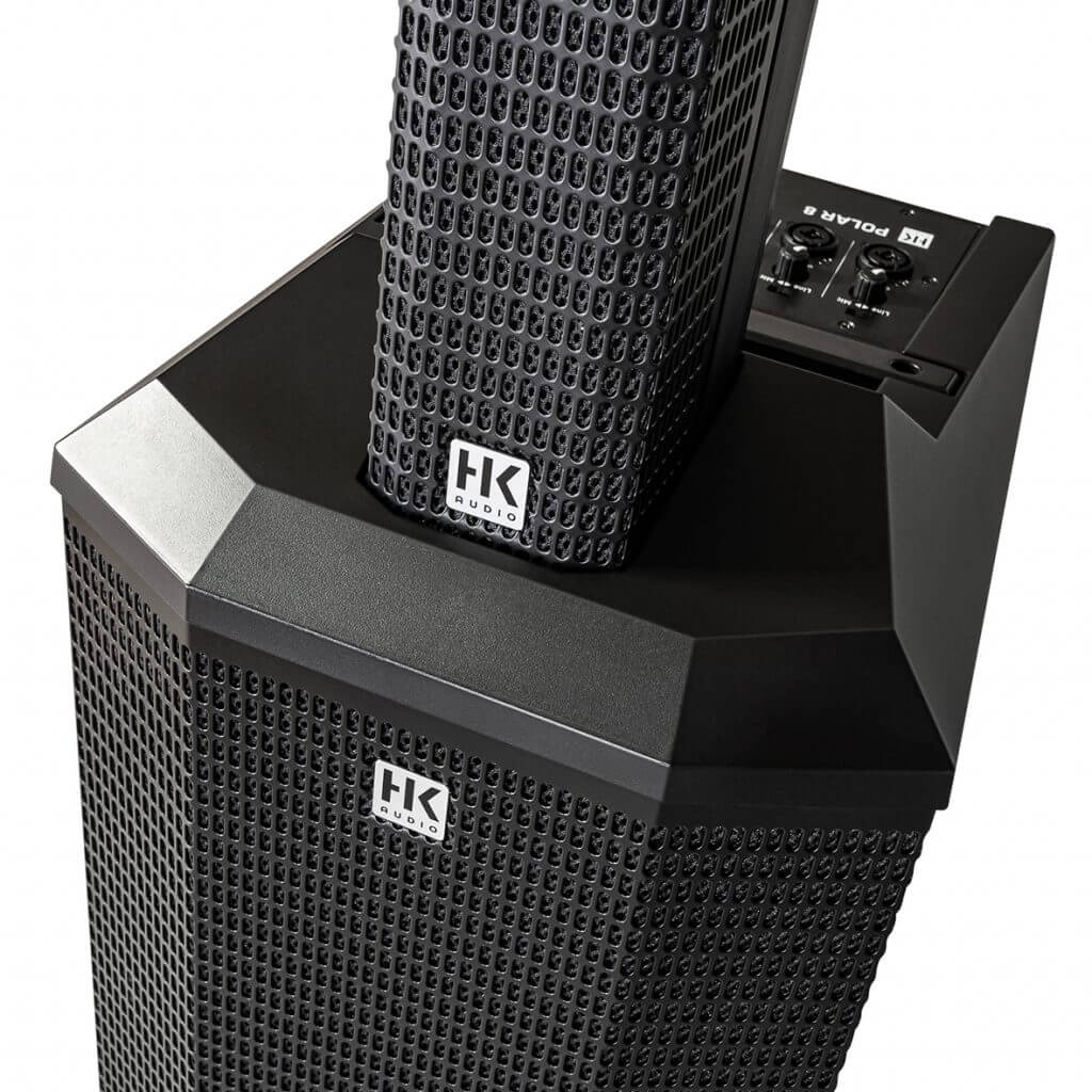 HK Audio POLAR 8 - 8" 1200W Powered Column PA System with Bluetooth, detail