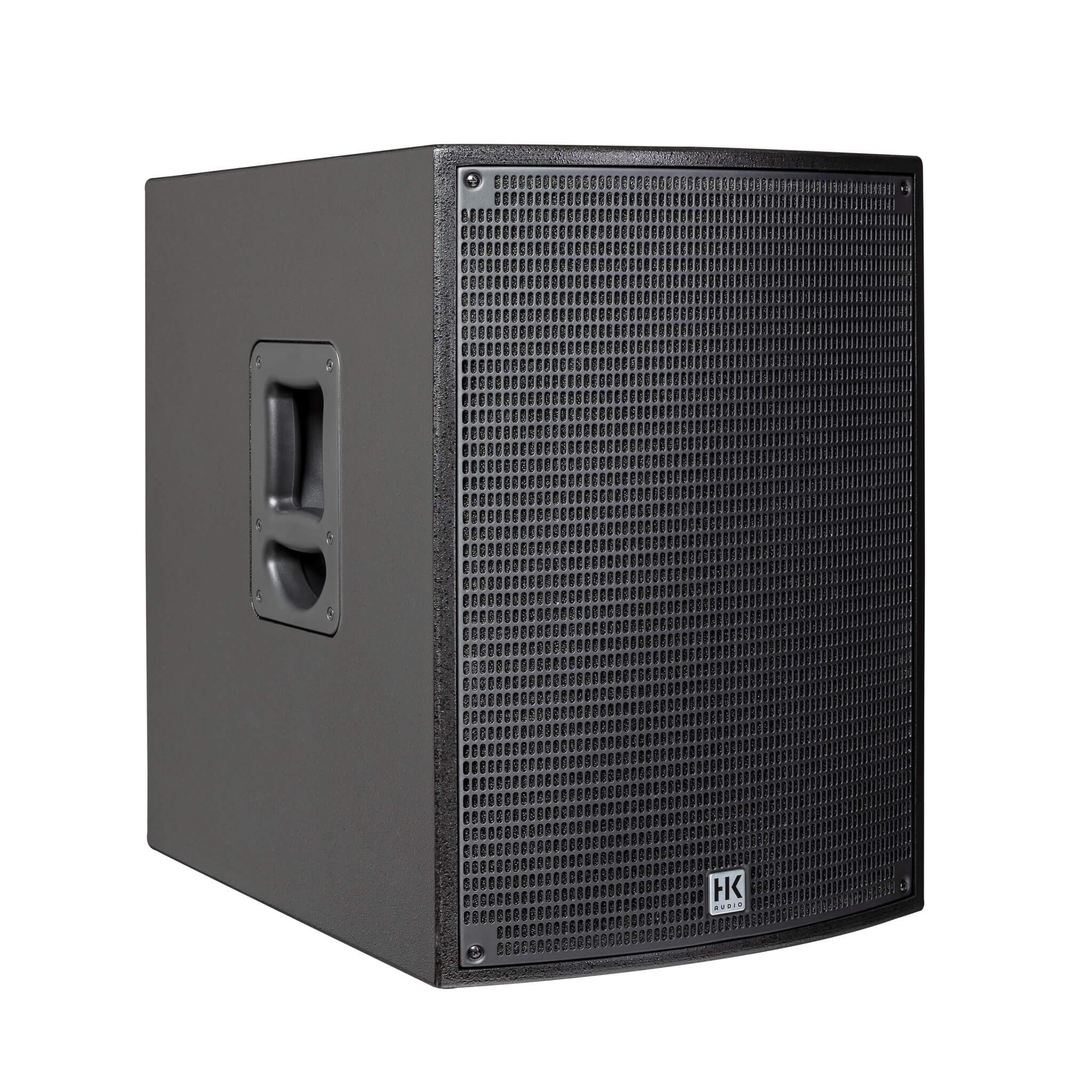 HK Audio SONAR 115 Sub D - 15" 1500 Watt Powered Subwoofer, angle