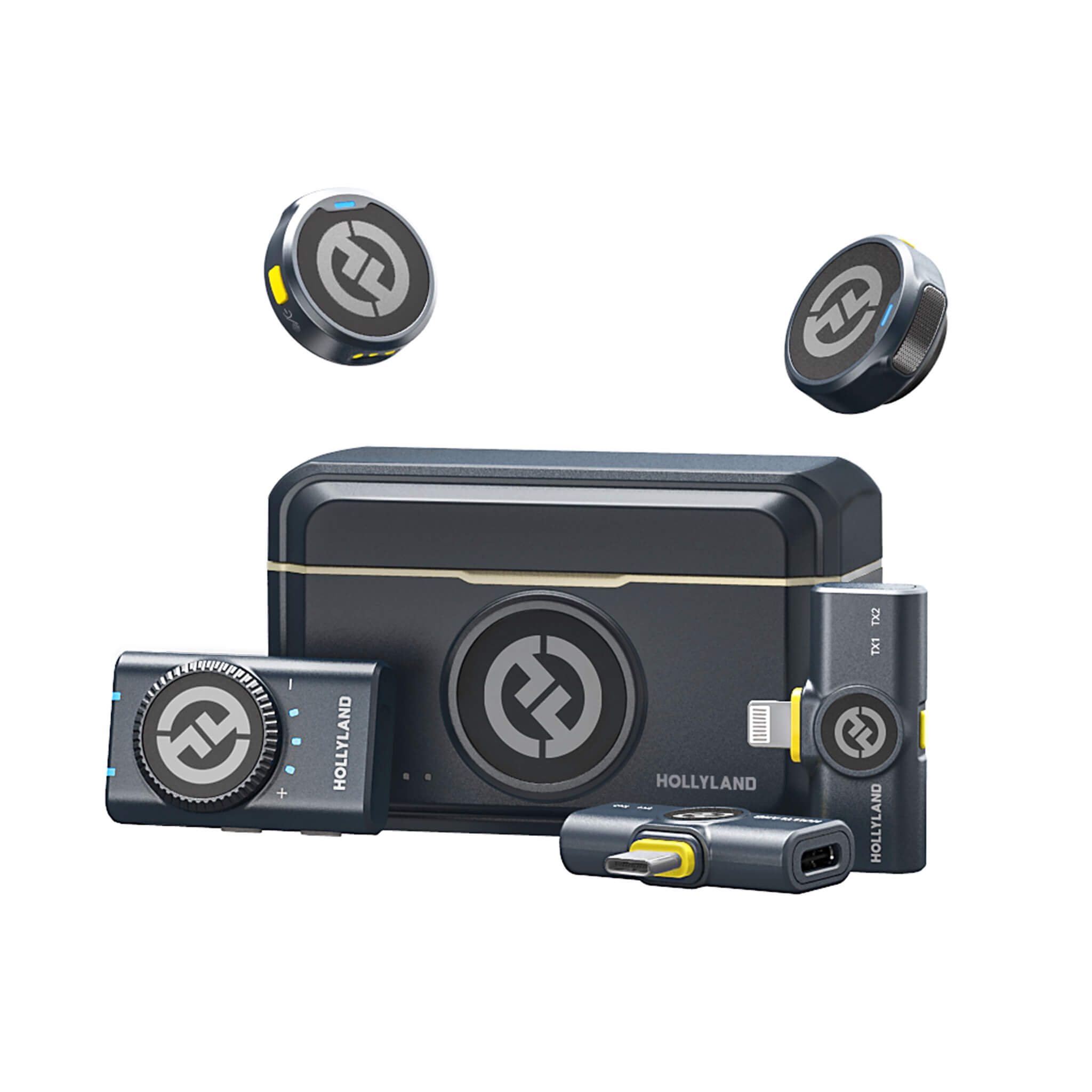 Hollyland LARK M2 Combo - Wireless Lavalier Microphone System