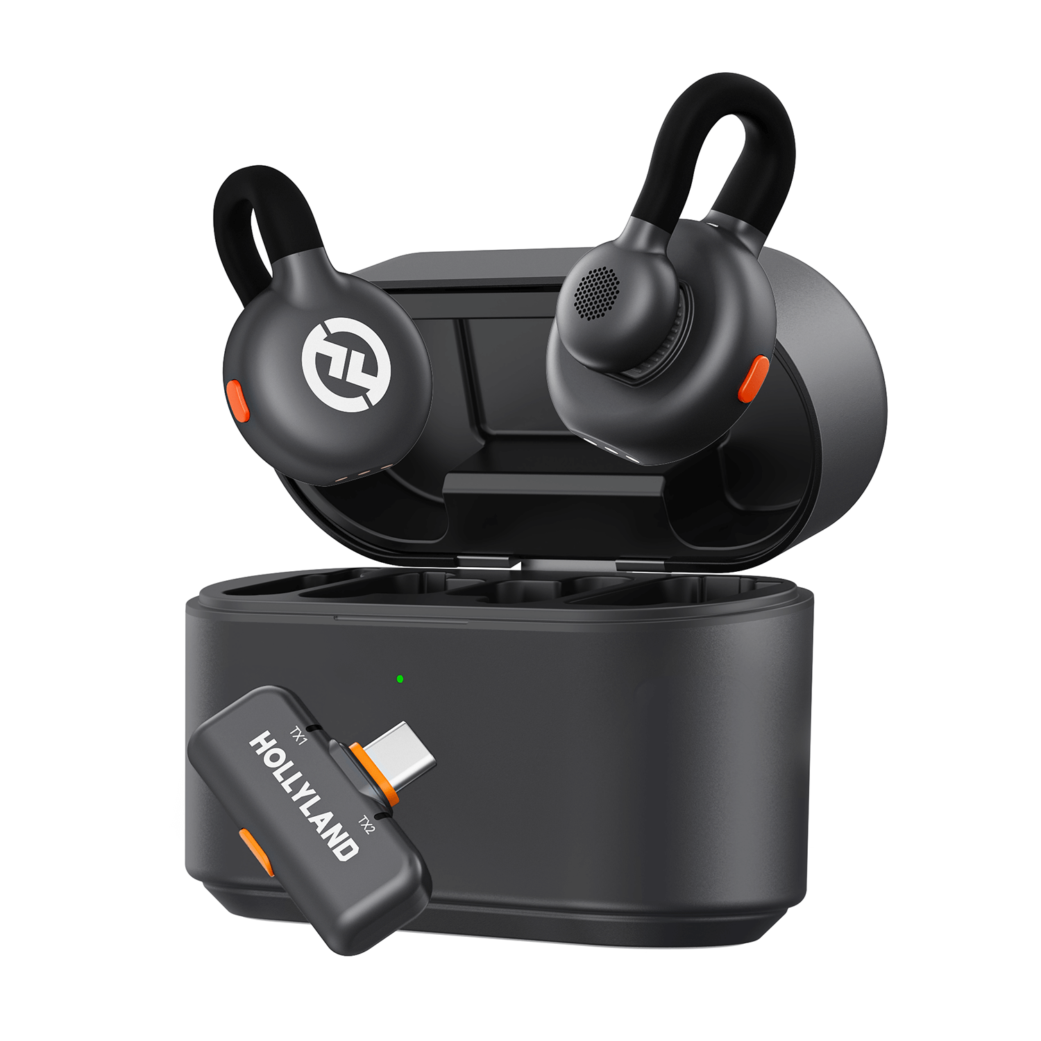 Hollyland LARK M2S with USB-C Plug - Wireless Lavalier Mic System Hollyland LARK M2S with USB-C Plug - Wireless Lavalier Mic System